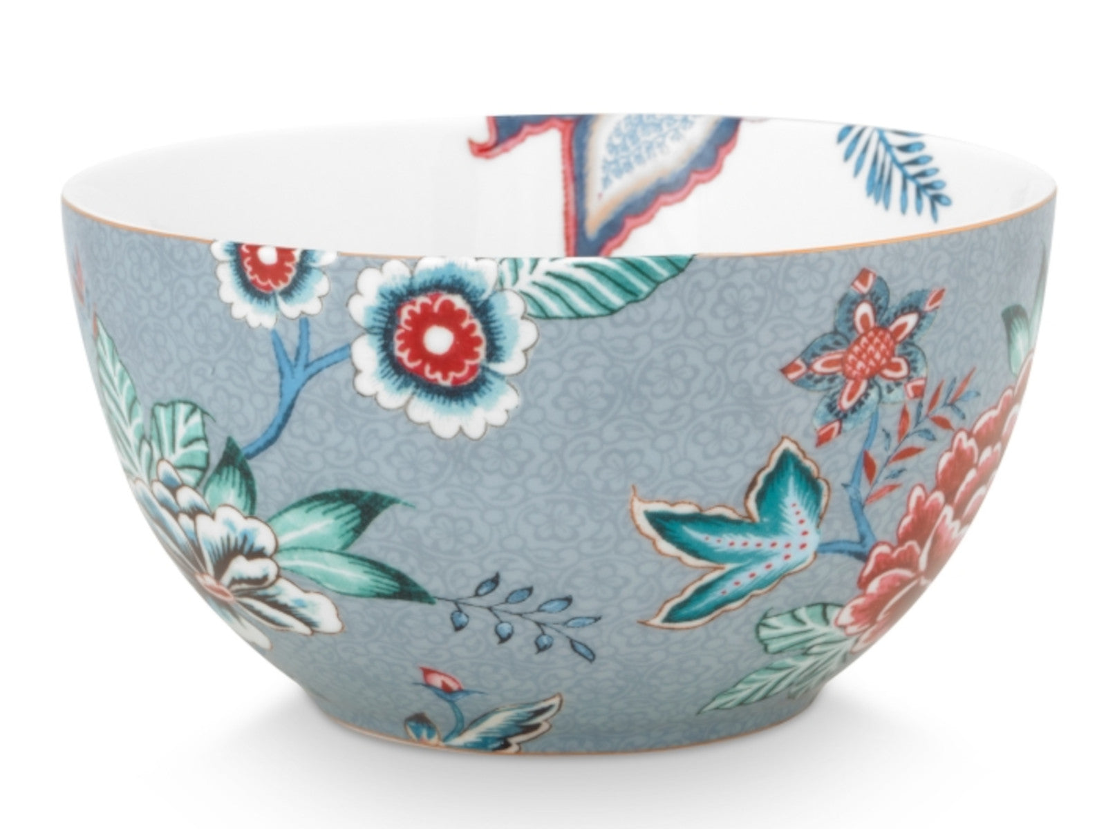 PIP STUDIO Flower Festival Bowl Light Blue 15 cm - Produktbild 2