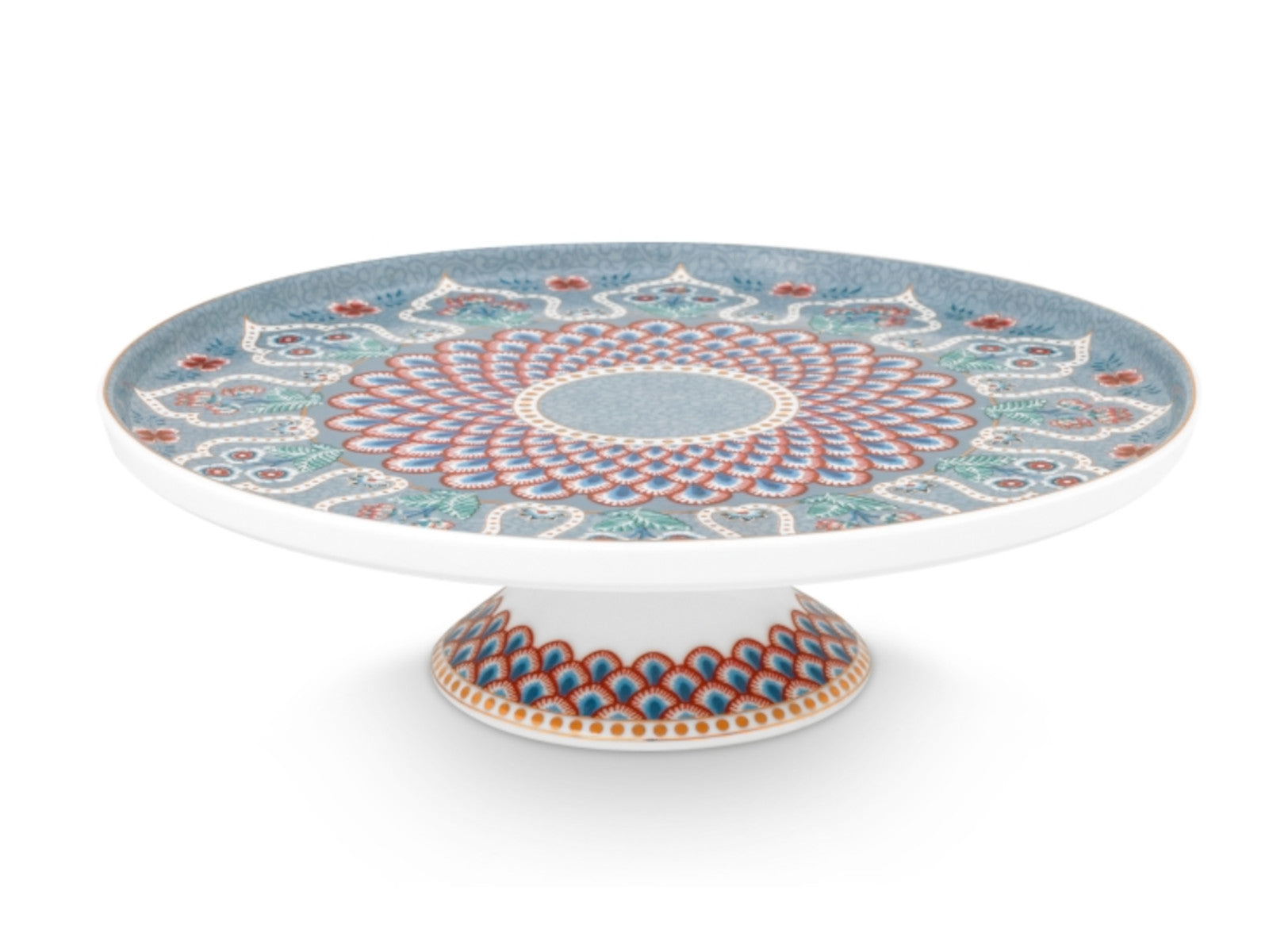 PIP STUDIO Flower Fest.Scallop mini Tortenplatte Deco LB 21cm Freisteller 1