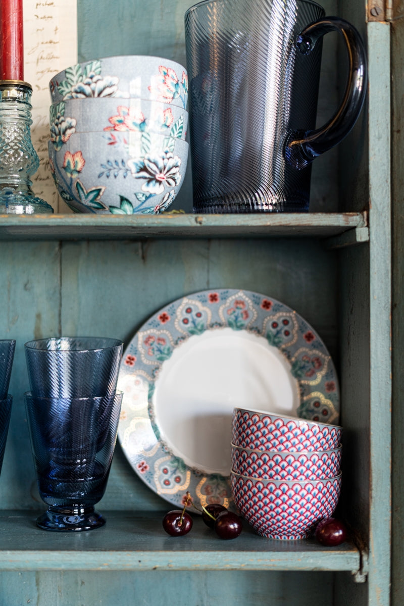 PIP STUDIO Flower Fest.Scallop mini Tortenplatte Deco LB 21cm Lifestyle 2