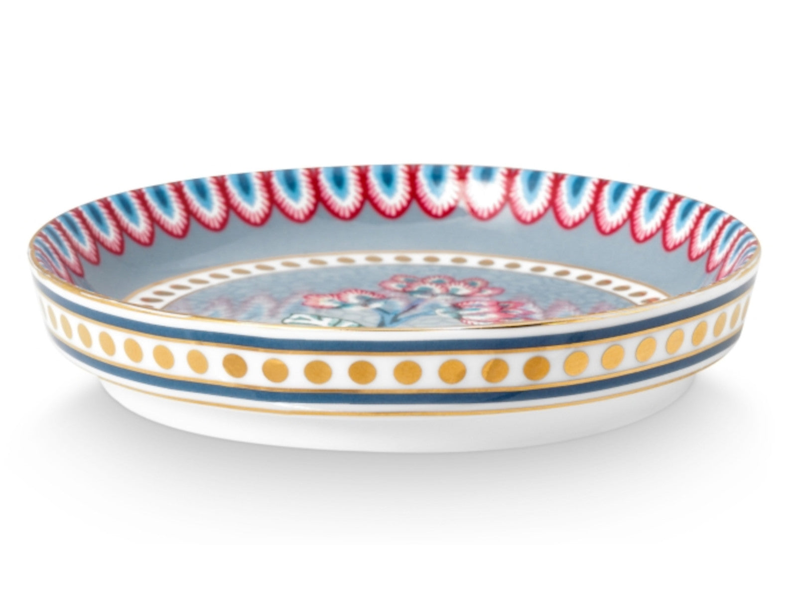 PIP STUDIO Flower Festival Teebeutelablage Light Blue 9 cm Freisteller 2