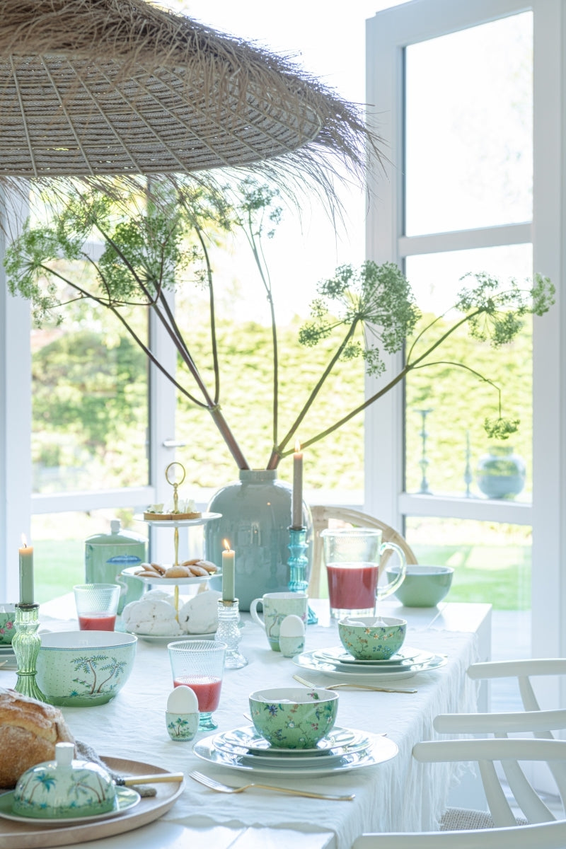 PIP STUDIO Jolie Flowers Green Teeset groß Set3 Lifestyle 3