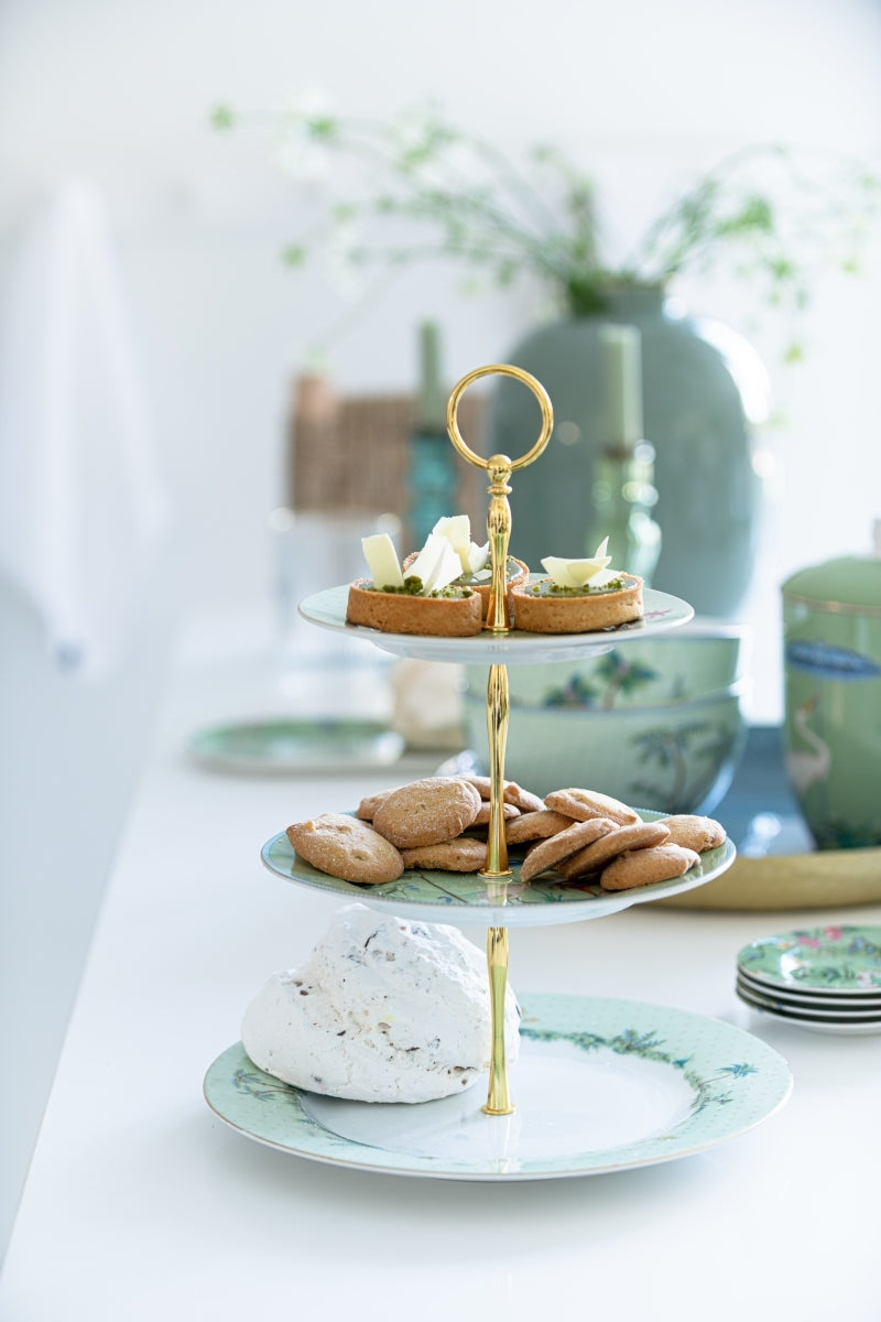 PIP STUDIO Jolie Flowers Green Teeset groß Set3 Lifestyle 4