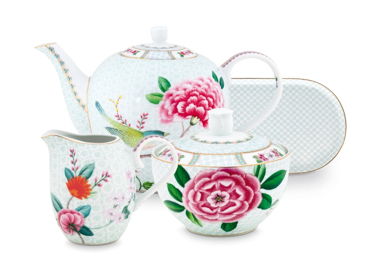 PIP STUDIO Blushing Birds Teeset white Set4