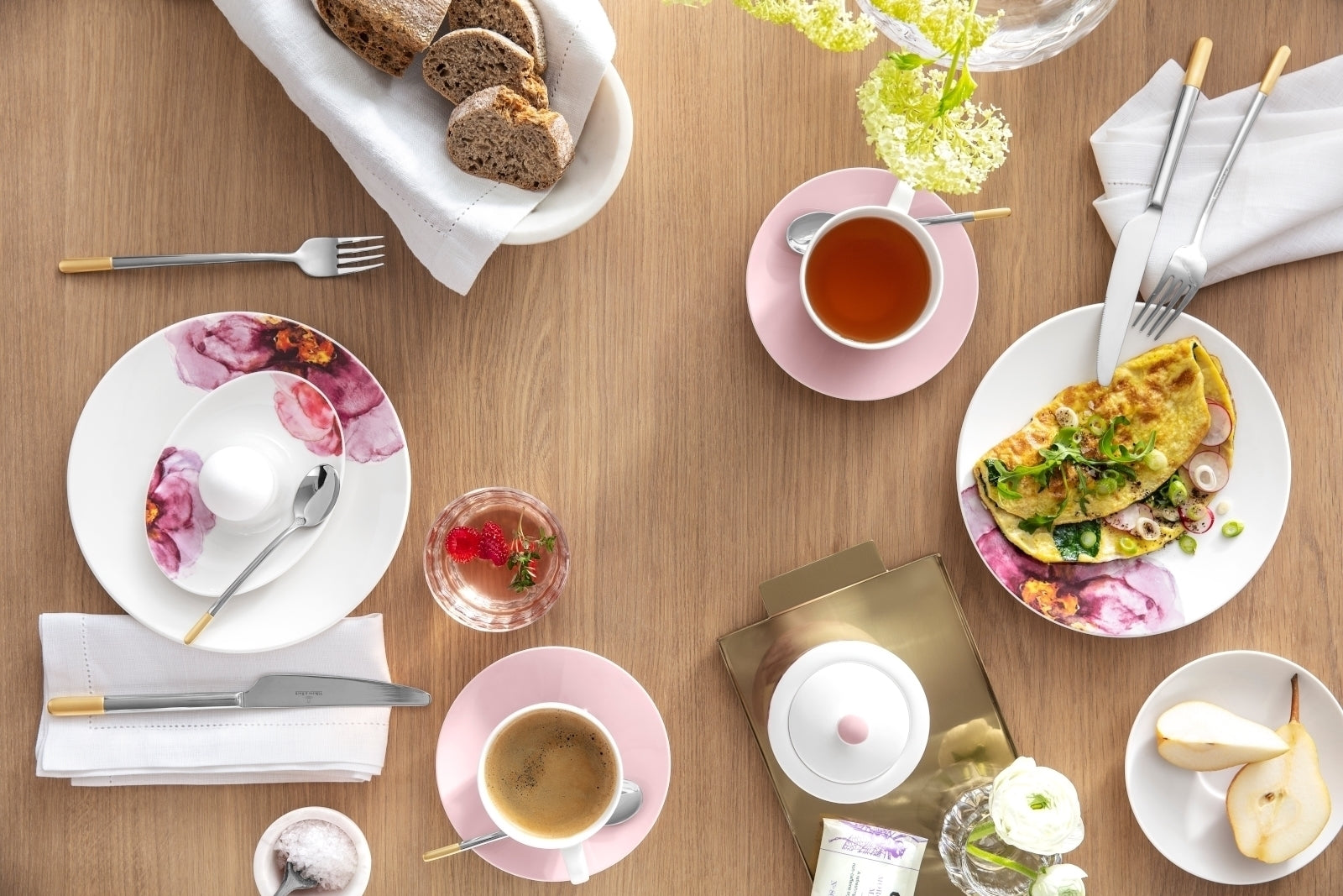 Villeroy & Boch Rose Garden Mokka-/Espressountertasse weiß 12 cm