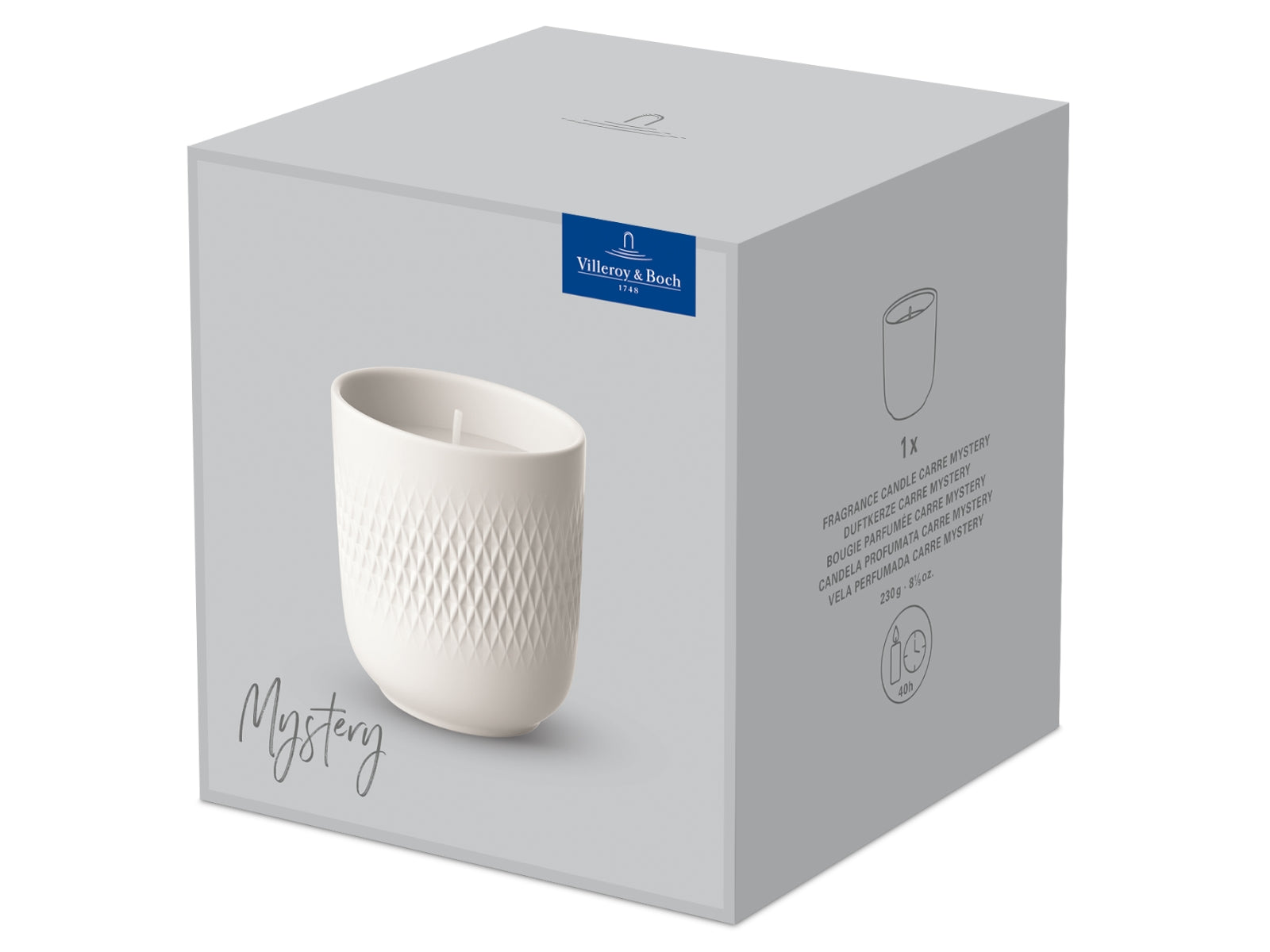 Villeroy & Boch Manufacture Collier blanc Duftkerze Carre Mystery