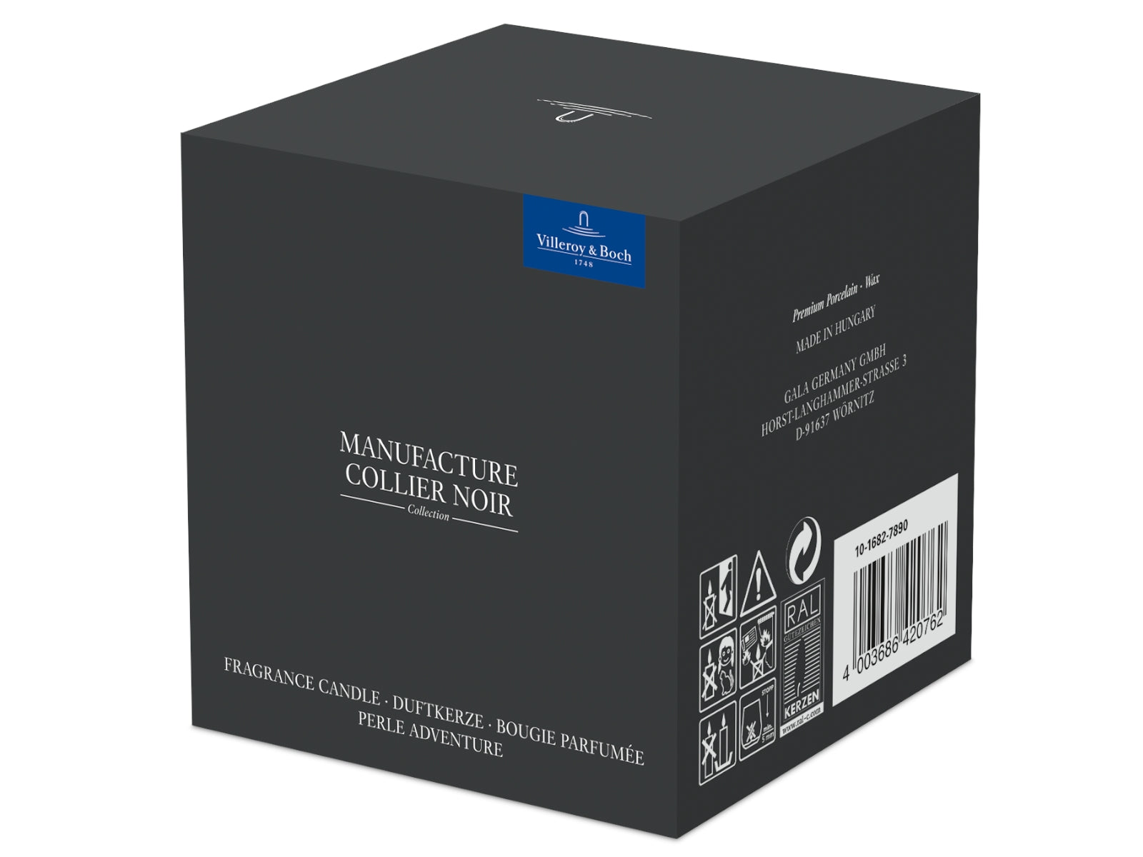 Villeroy & Boch Manufacture Collier noir Duftkerze Perle Adventure