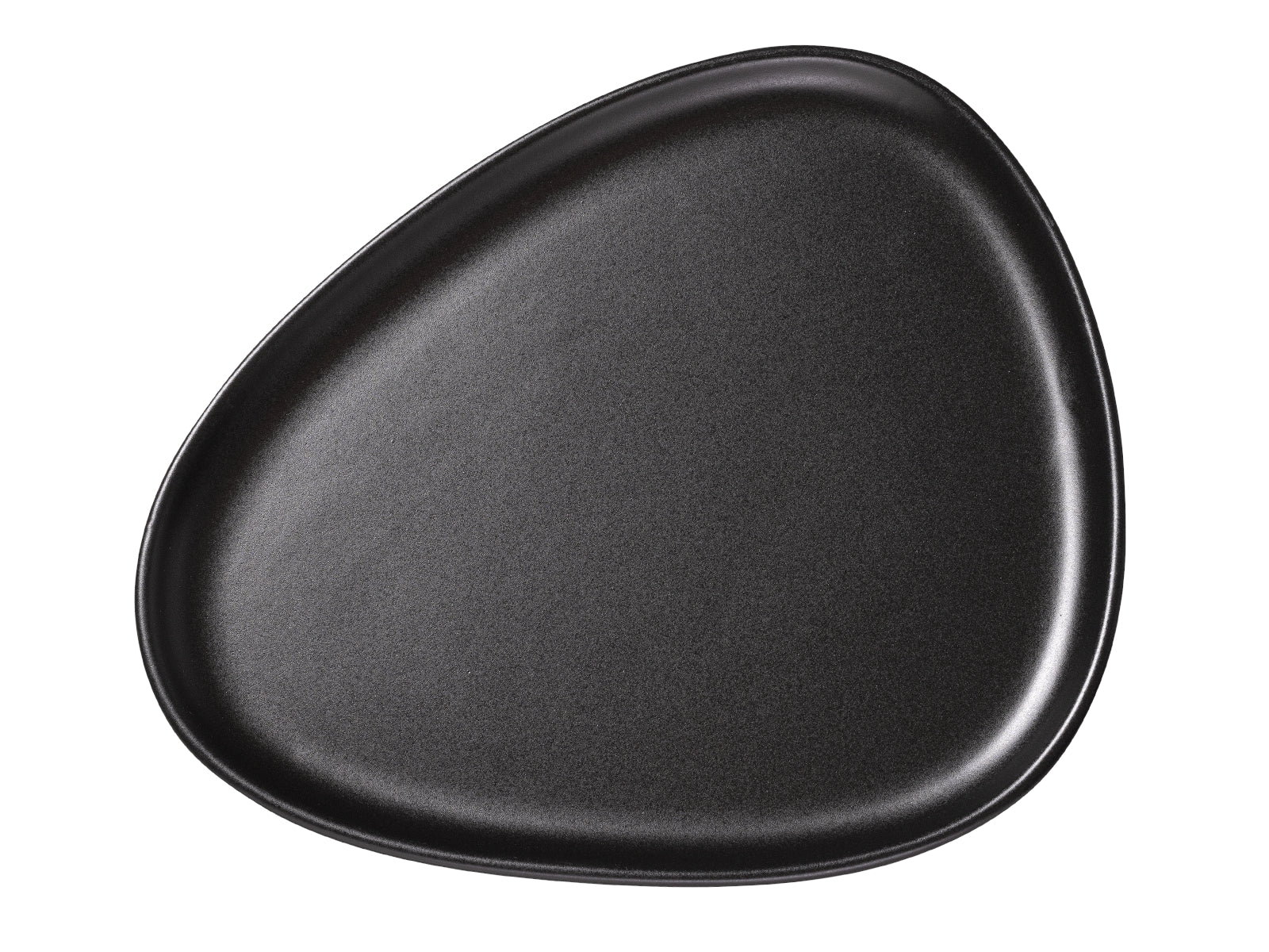 LIND DNA Curve Stoneware Speiseteller black