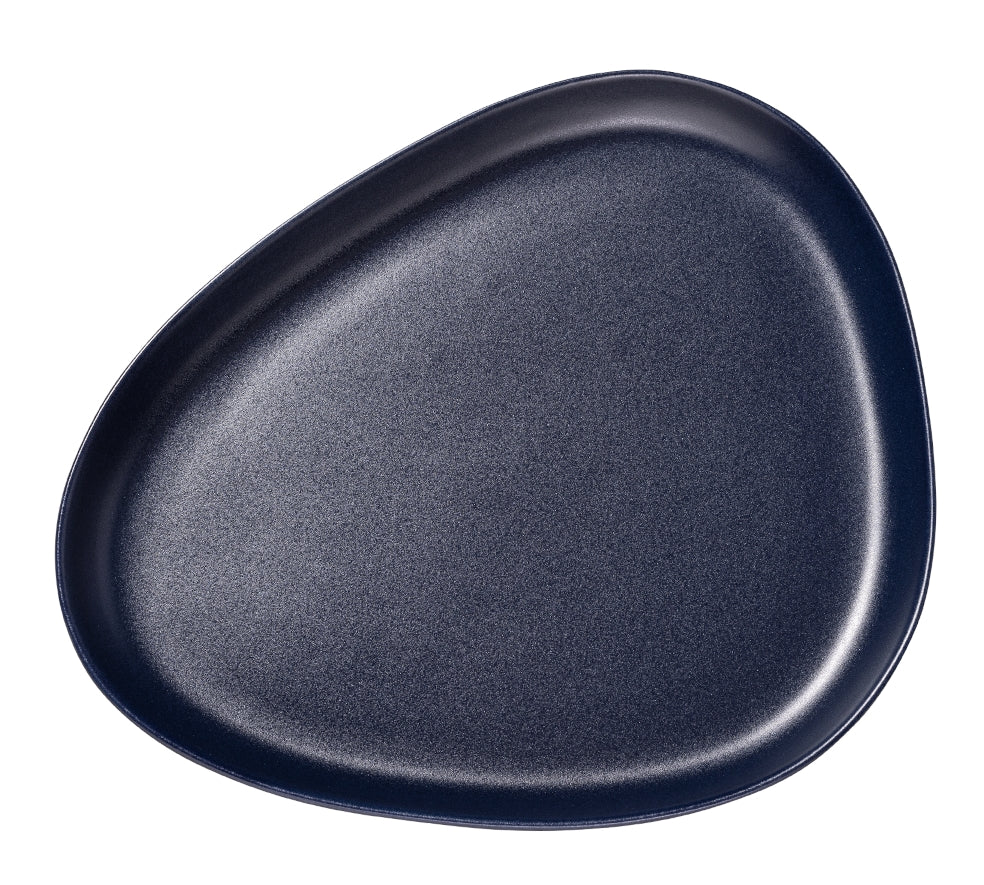 LIND DNA Curve Stoneware Platzteller navy blue