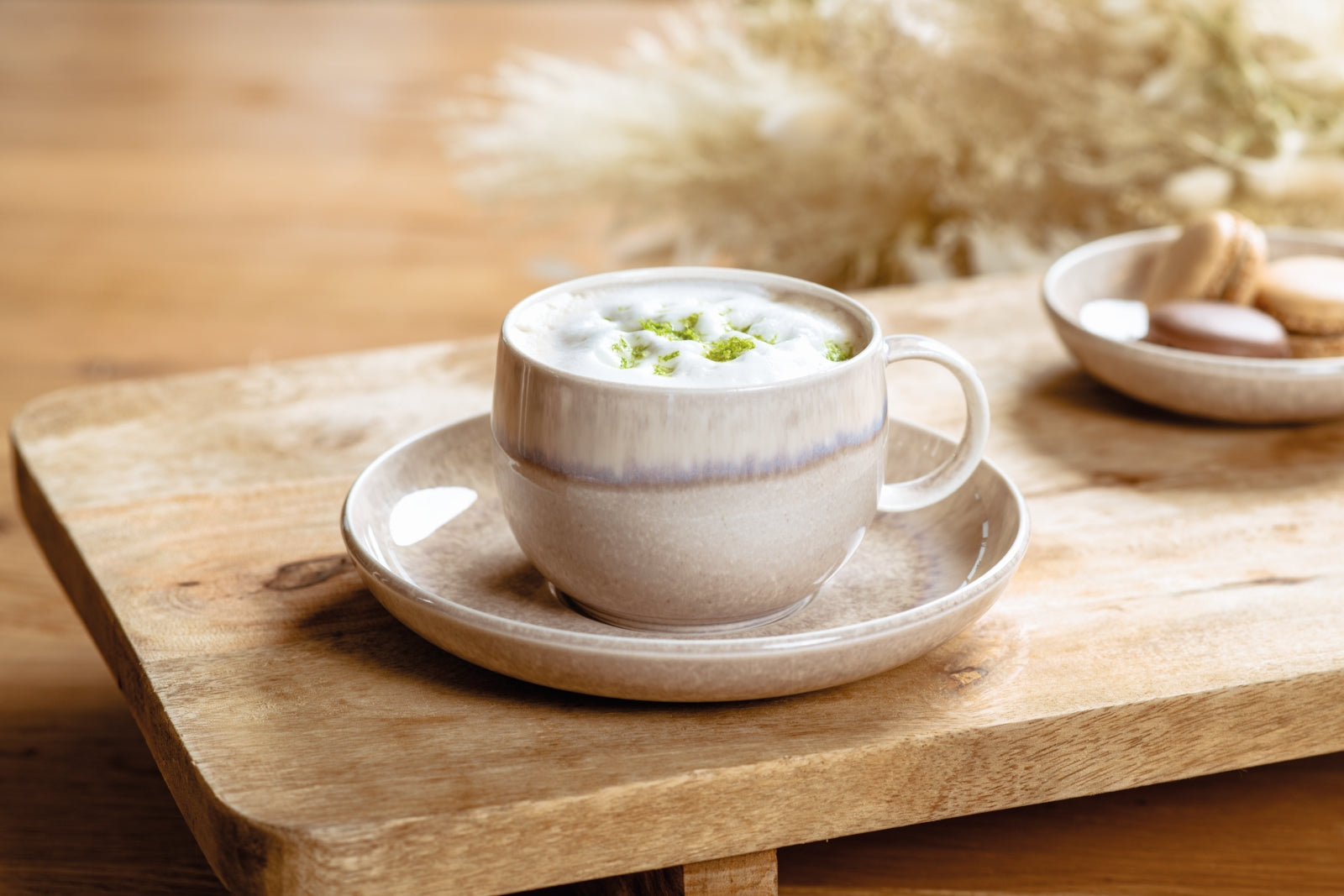 like. Villeroy & Boch Perlemor Sand Kaffeetasse mit Untertasse 0,19l Set6 Lifestyle2