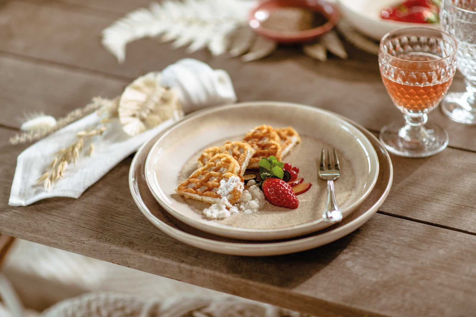 like Villeroy & Boch Perlemor Sand Frühstücksteller 24 cm Set6 Lifestyle2