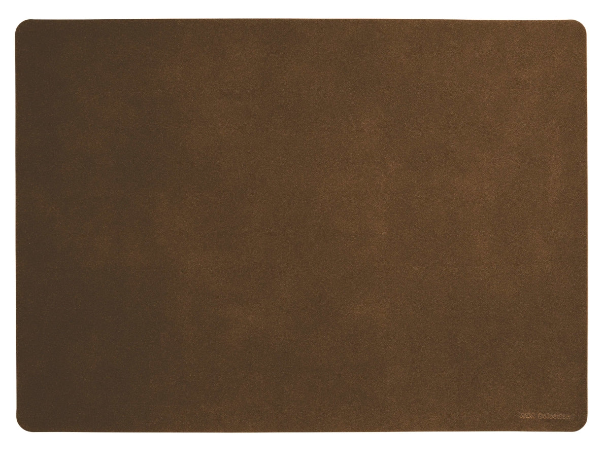 ASA Tischset soft leather dark sepia 46 x 33 cm