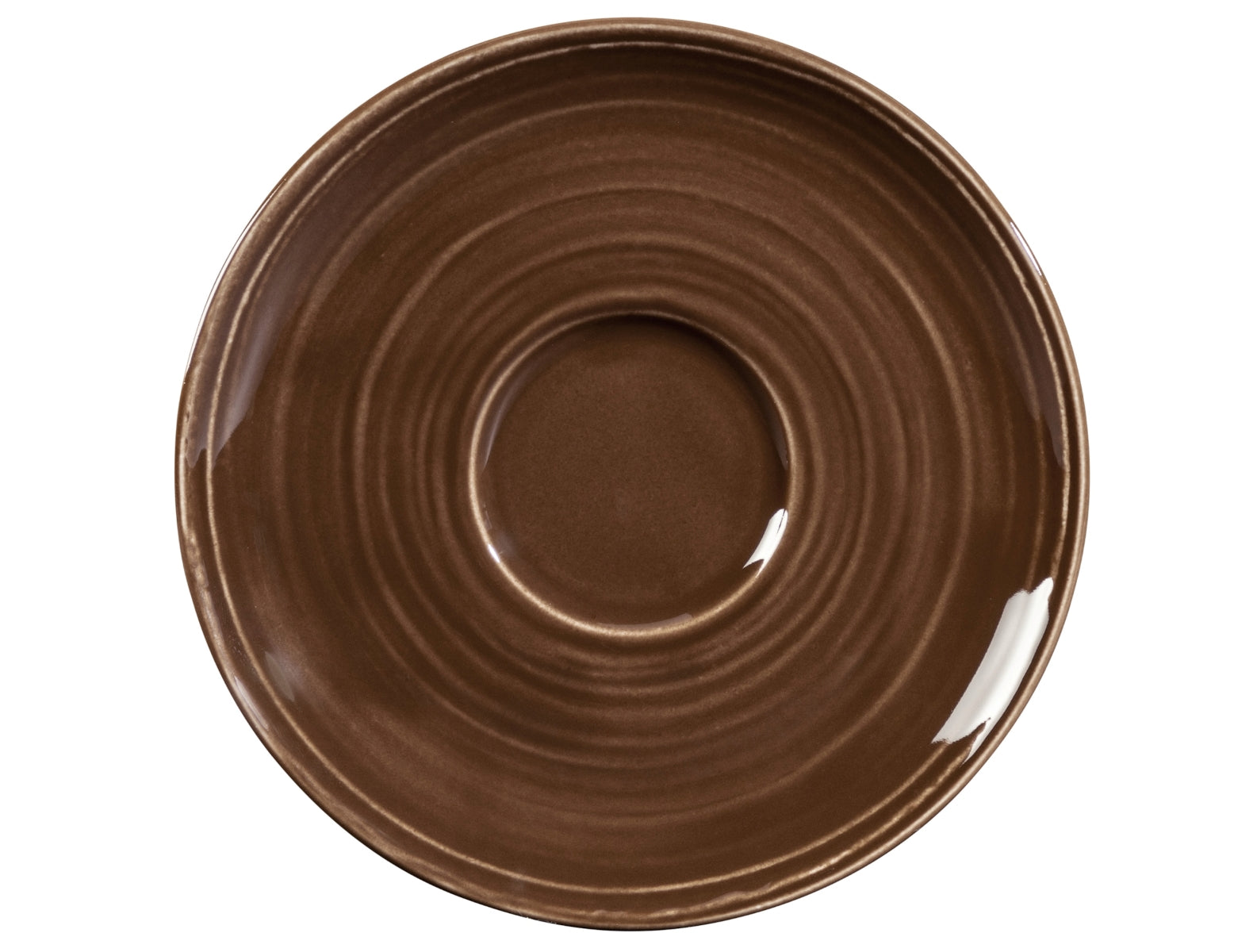 Seltmann Weiden Terra Erdbraun uni Kombi-Untertasse groß 16,5 cm