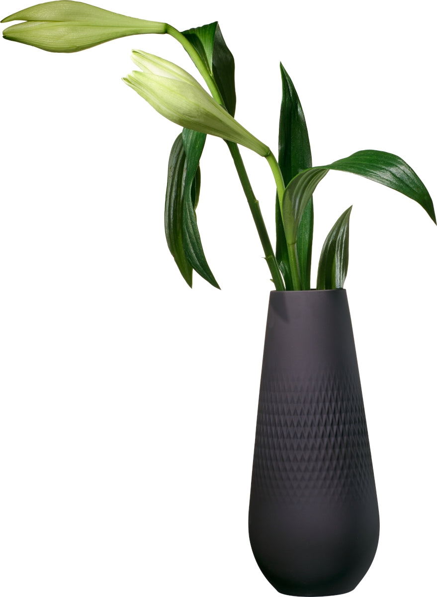 Villeroy & Boch Manufacture Collier noir Vase No.3 Carré hoch