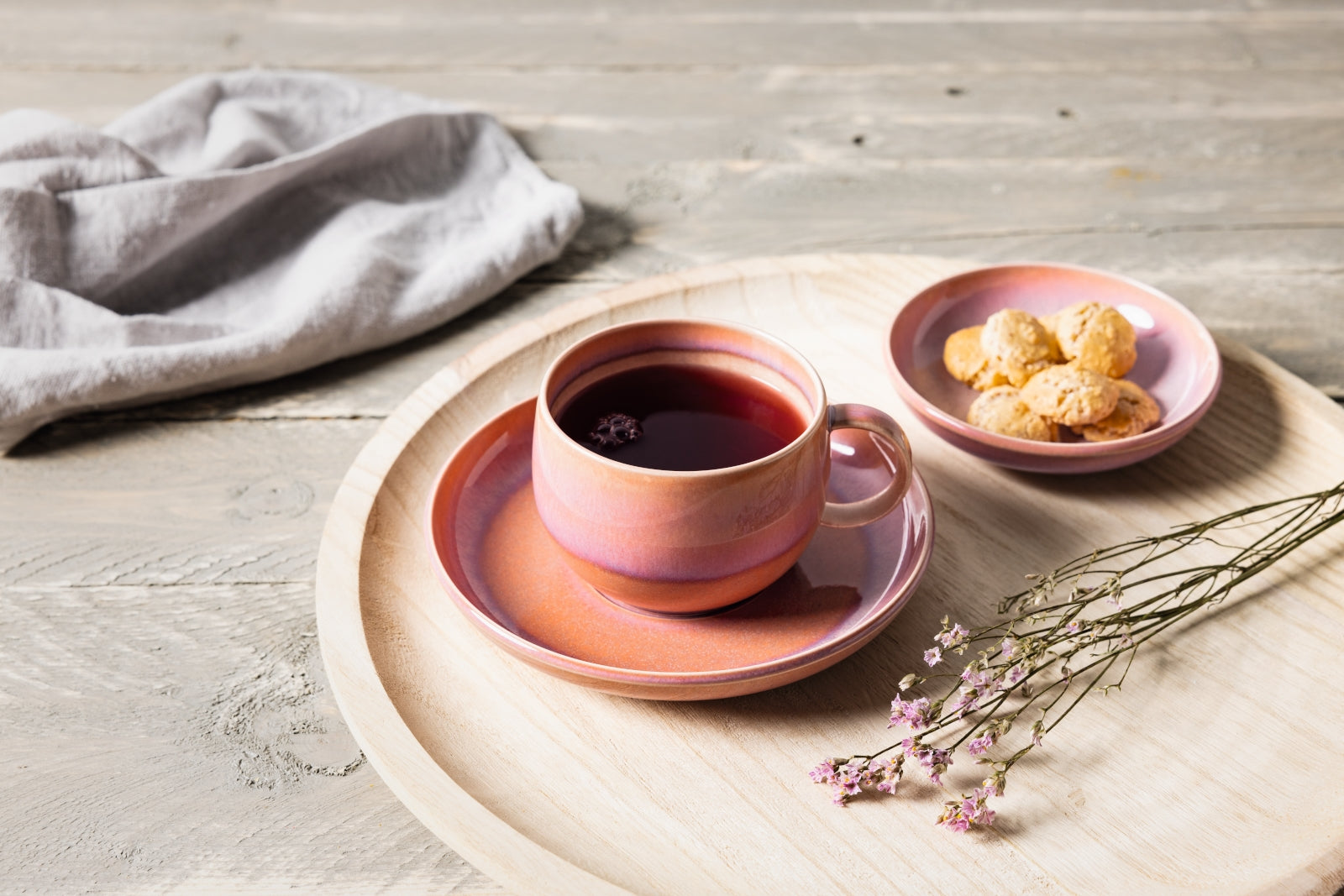 like. by Villeroy & Boch Perlemor Coral Kaffeeuntertasse 16 cm Set6