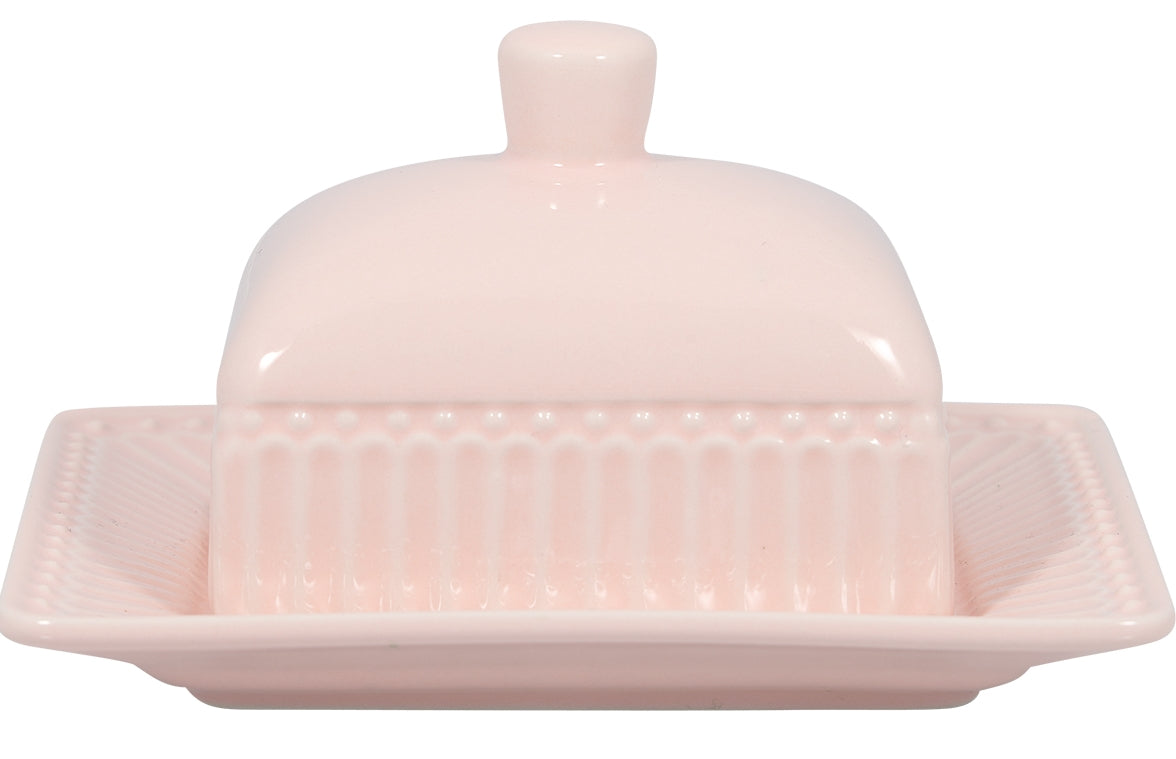Greengate Alice Butterdose small pale pink 14 x 12 cm