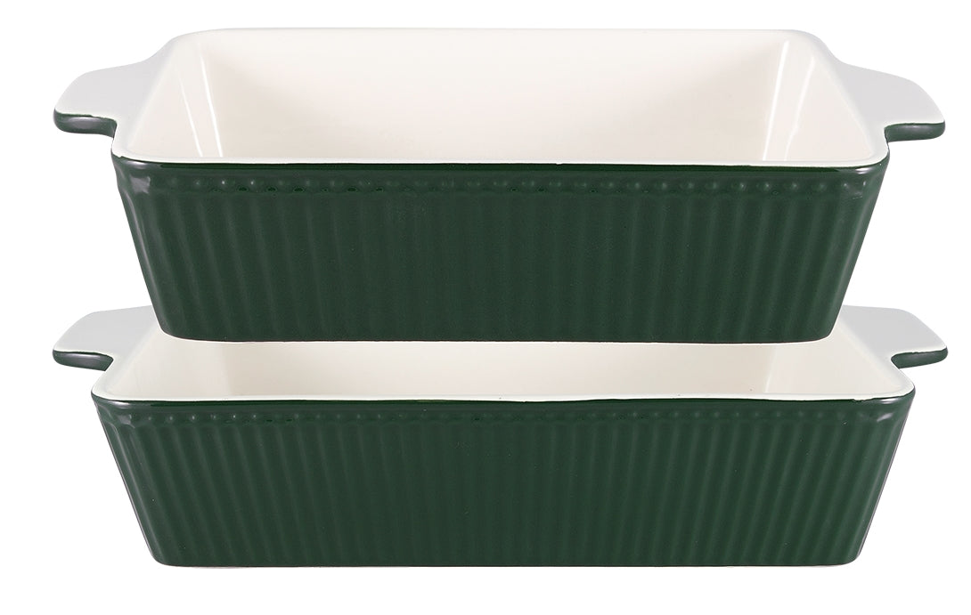 Greengate Alice Auflaufformen pinewood green Set2 klein