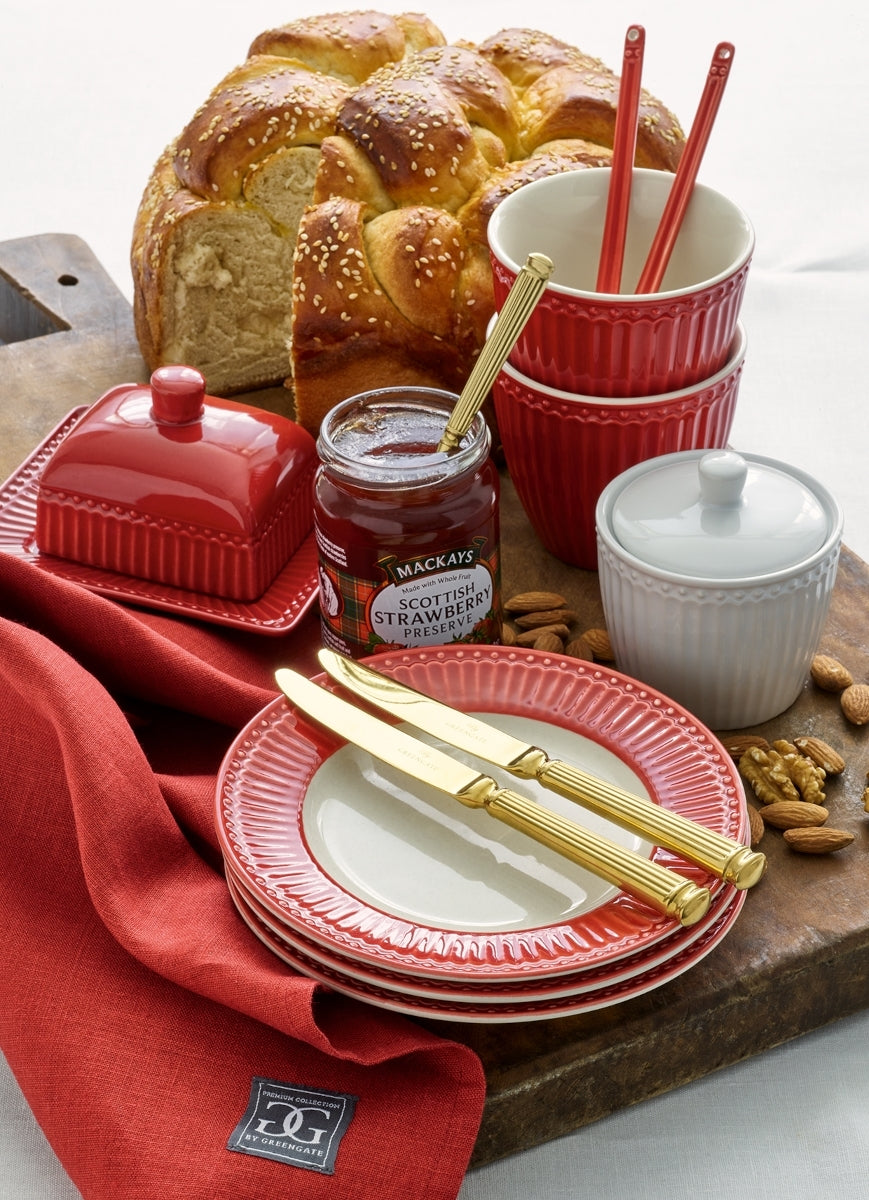 Greengate Alice Becher mit Henkel claret red 0,4 l Set6 Lifestyle