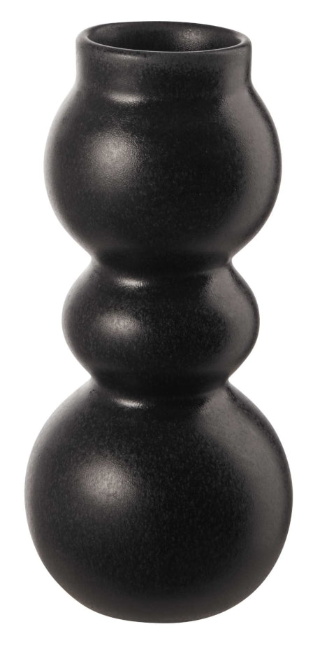 ASA Como Vase black iron 19 cm