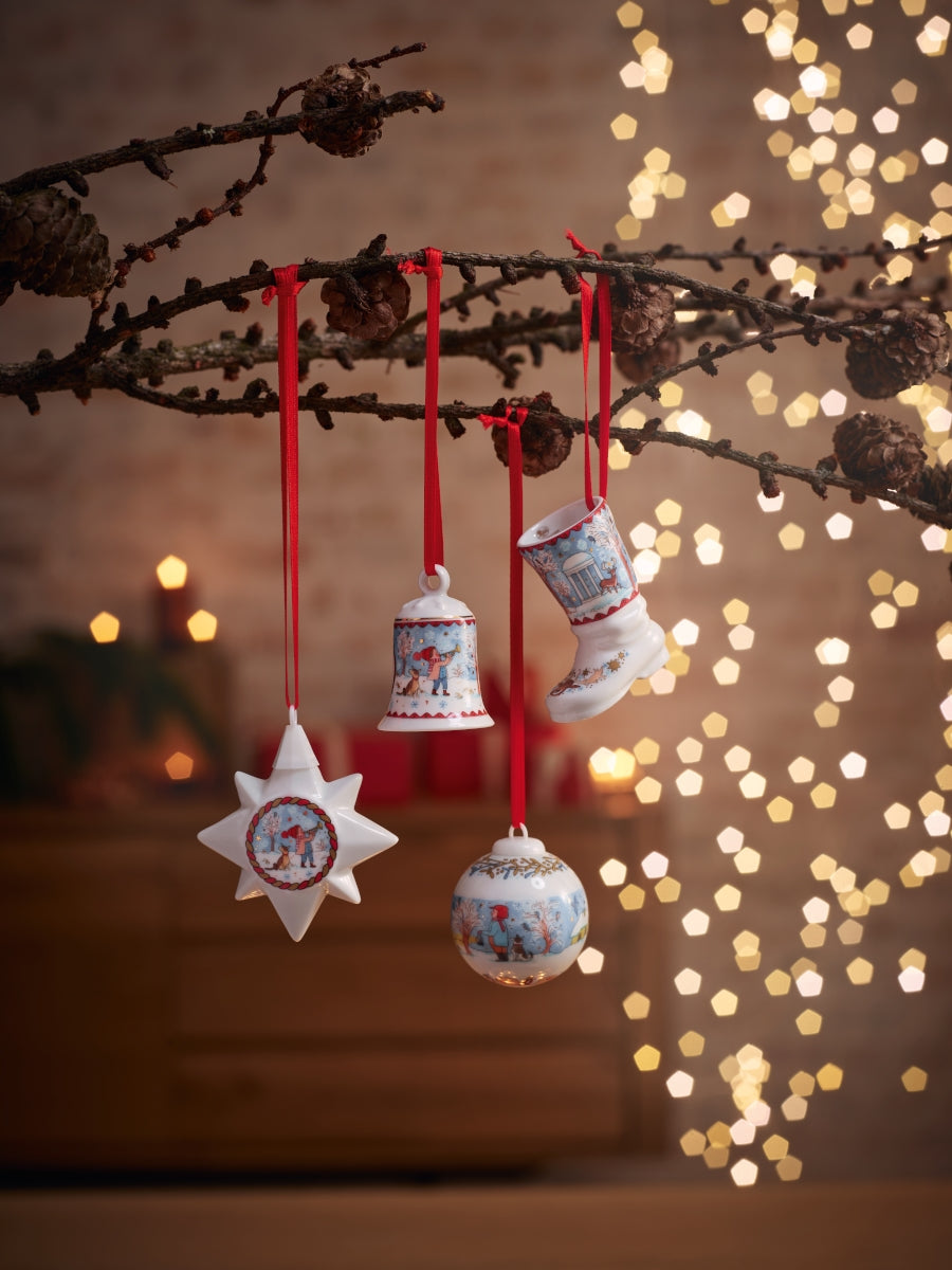 Hutschenreuther Sammelserie 2022 Porzellanglocke 12cm Weihnachtsa.