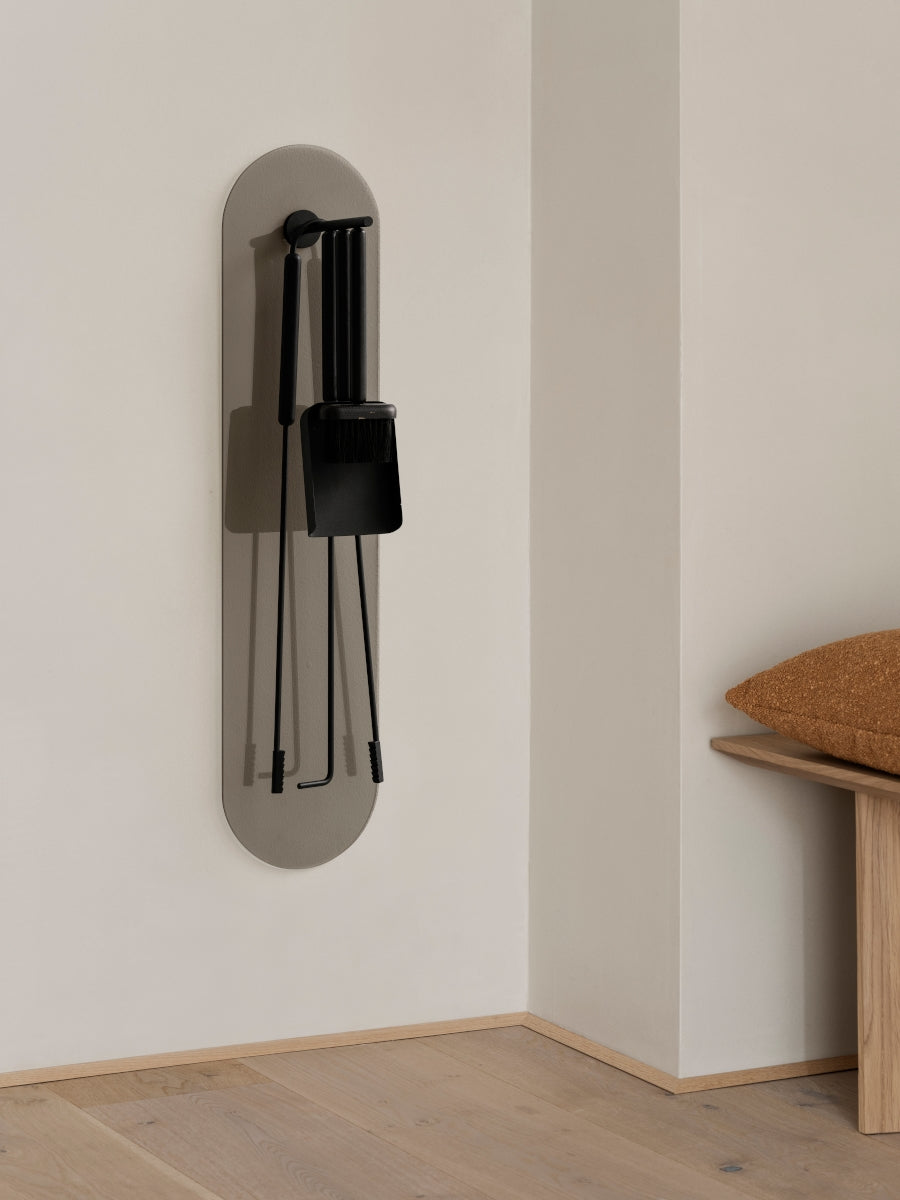 Blomus ASHI Kaminbesteck black wandmontiert 3tlg – Tischideen & Ambiente