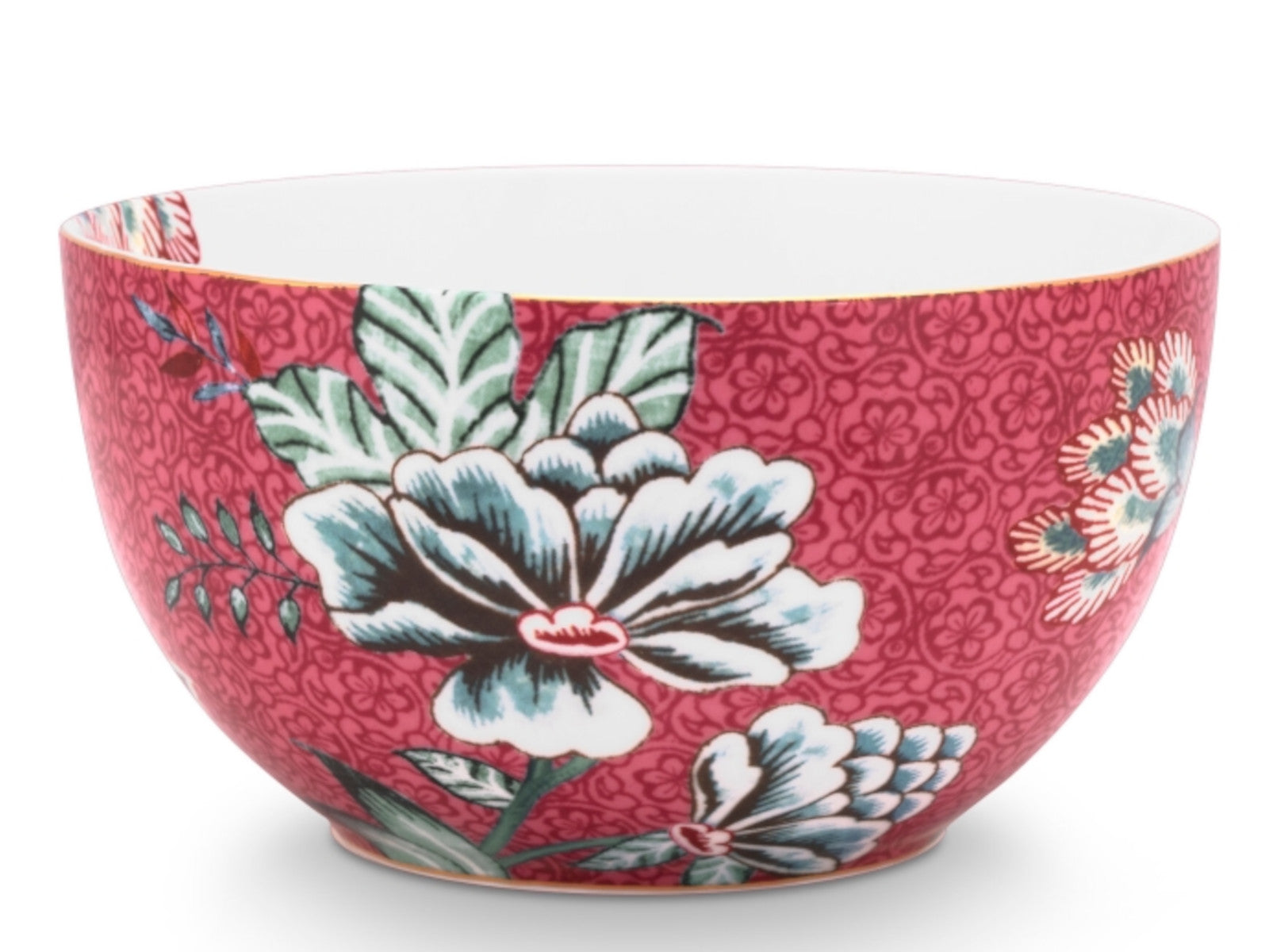 PIP STUDIO Flower Festival scallop Bowl dark pink 12 cm Freisteller 1