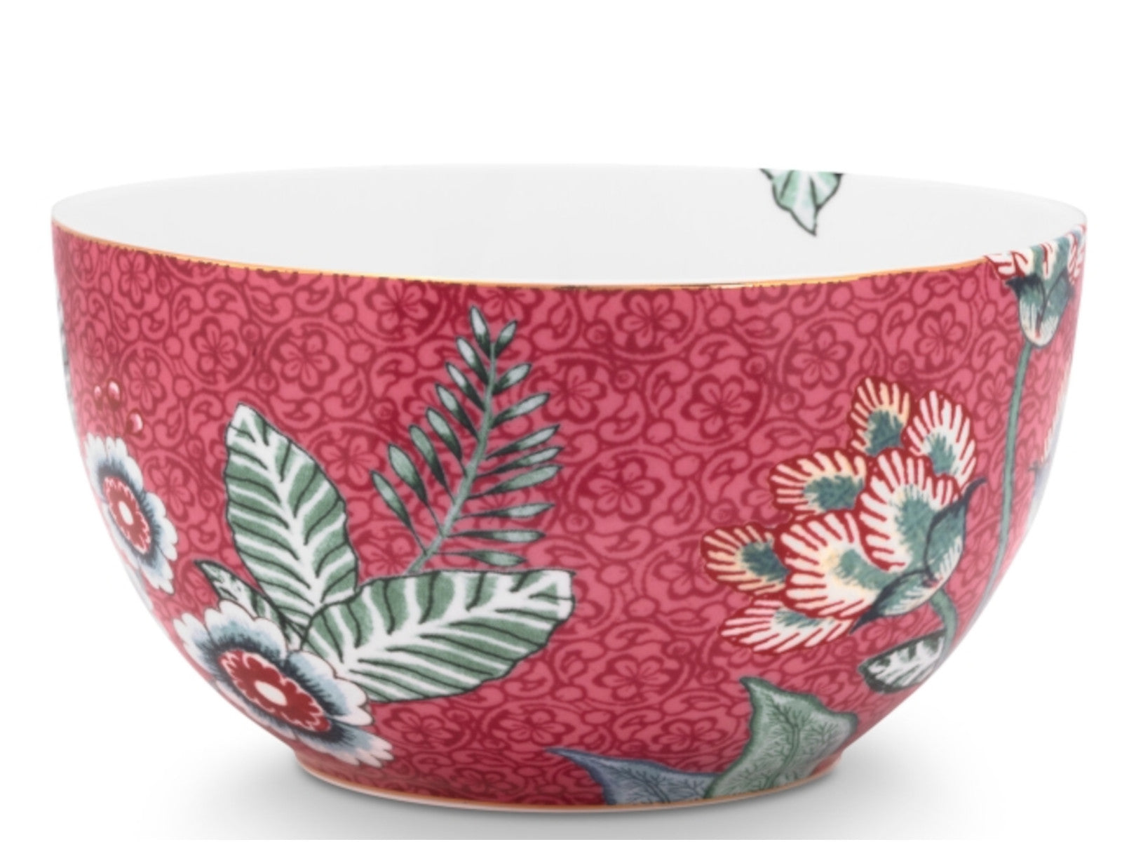 PIP STUDIO Flower Festival scallop Bowl dark pink 12 cm Freisteller 2