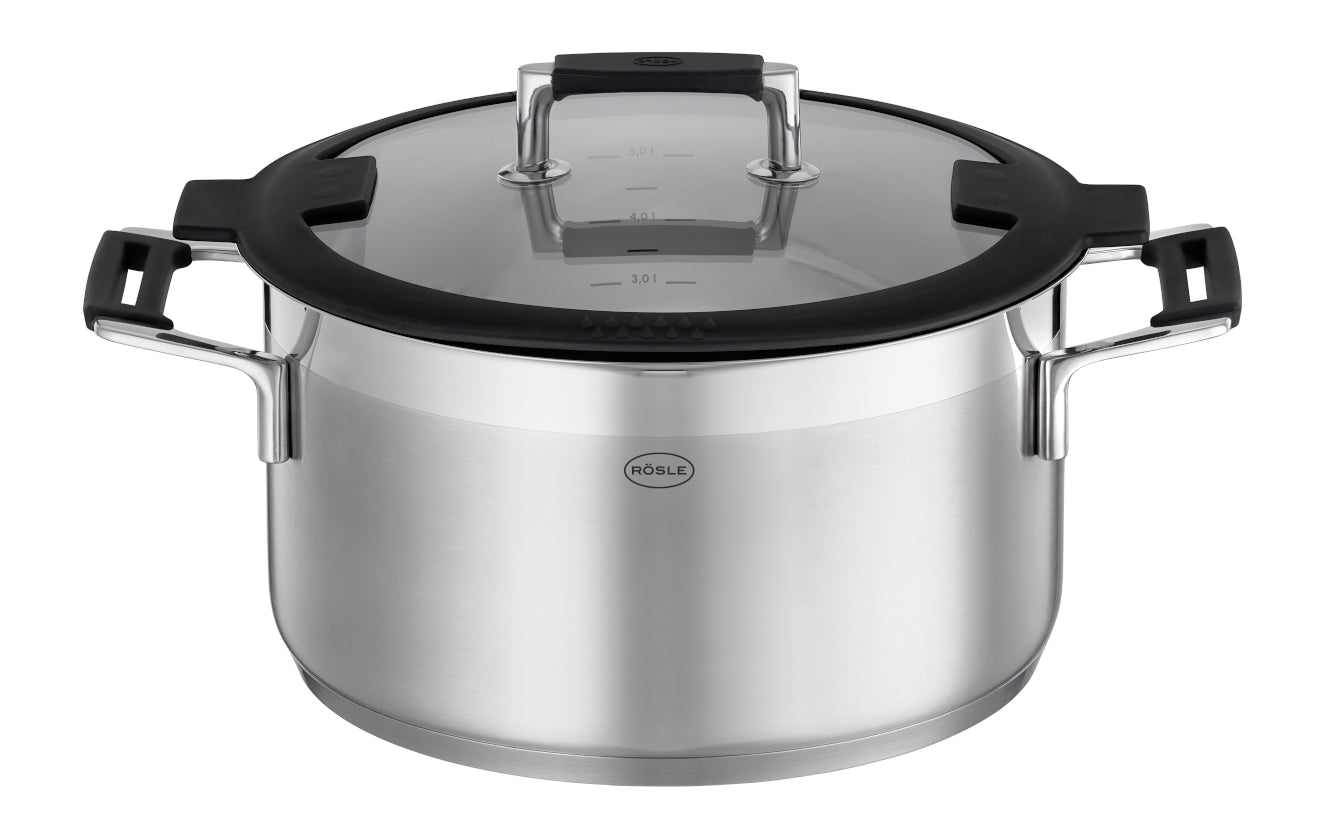 Rösle Silence® Pro Kochtopf niedrig mit Deckel 24 cm - Produktbild 1
