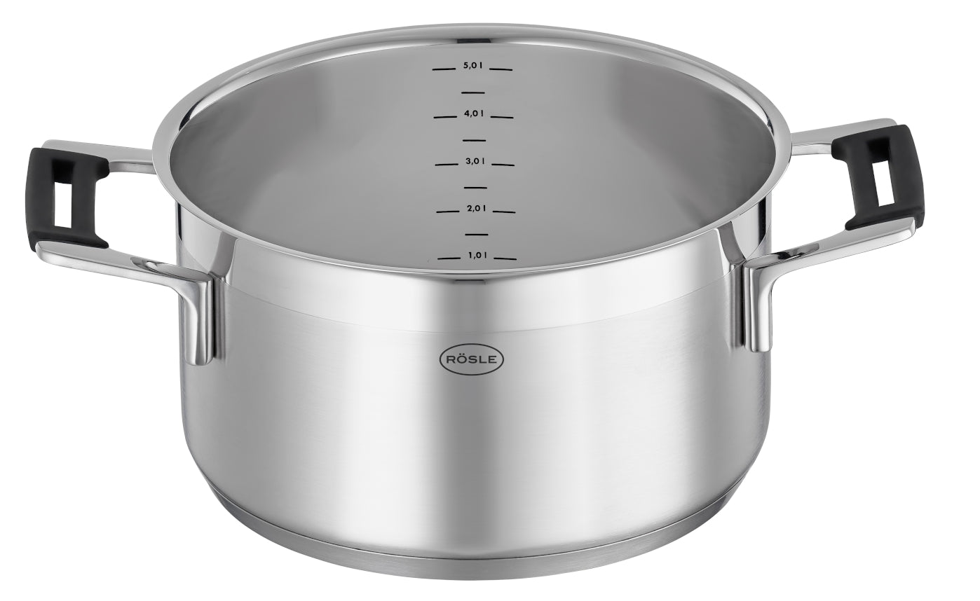 Rösle Silence® Pro Kochtopf niedrig mit Deckel 24 cm - Produktbild 3