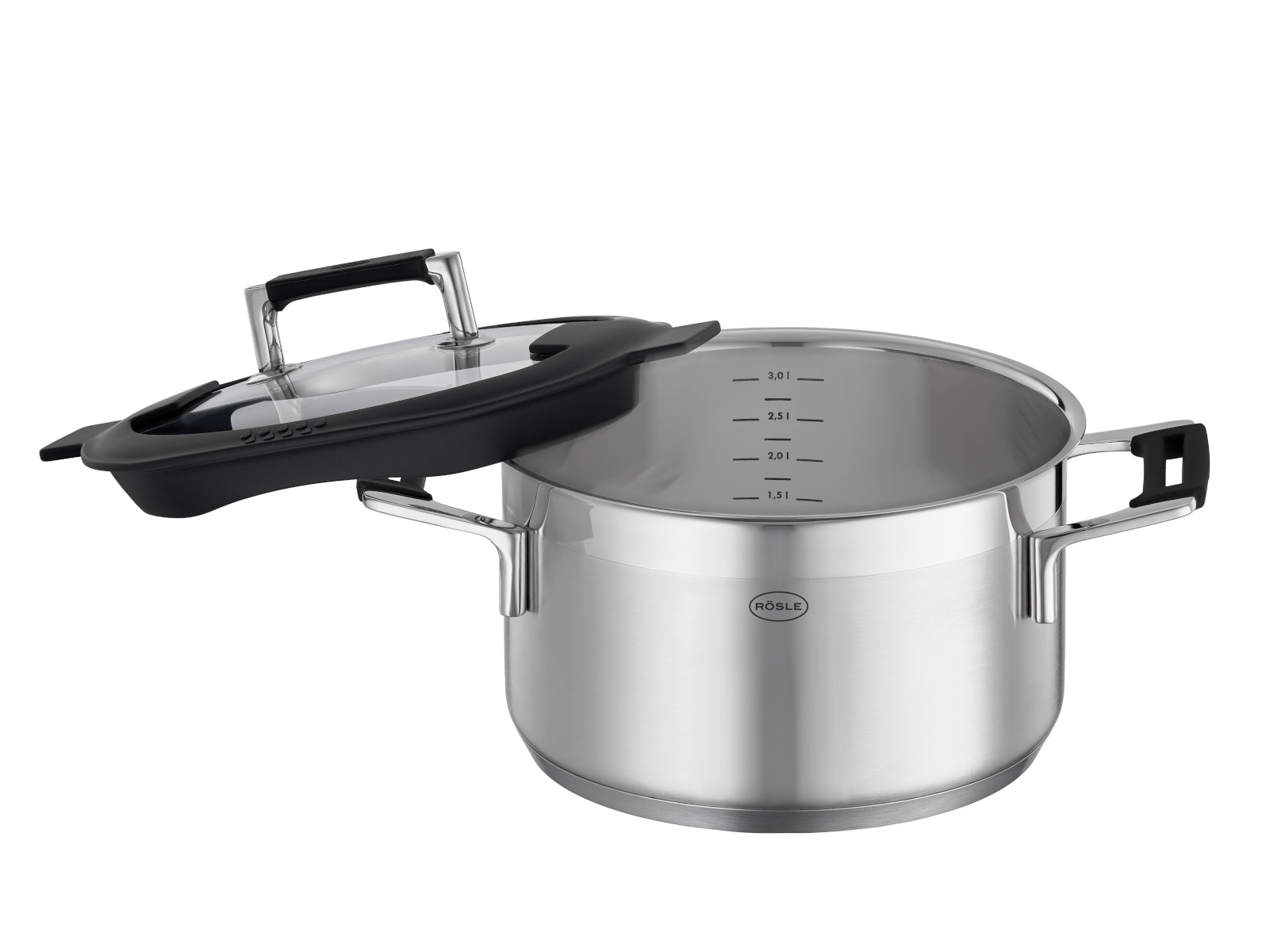 Rösle Silence® Pro Kochtopf niedrig mit Deckel 24 cm - Produktbild 5