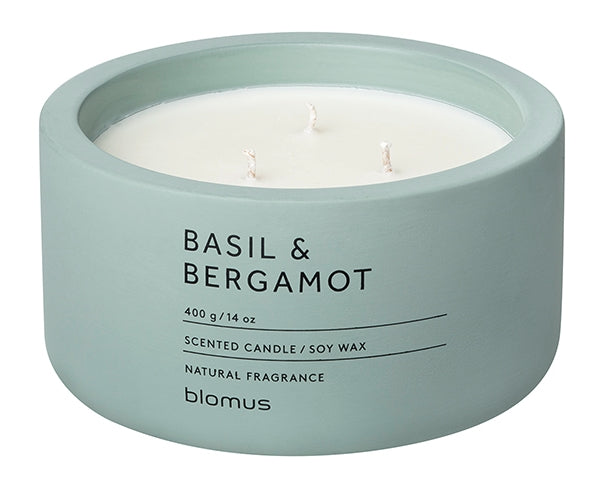 Blomus FRAGA Duftkerze Pine Gray Basil & Bergamot 13 cm