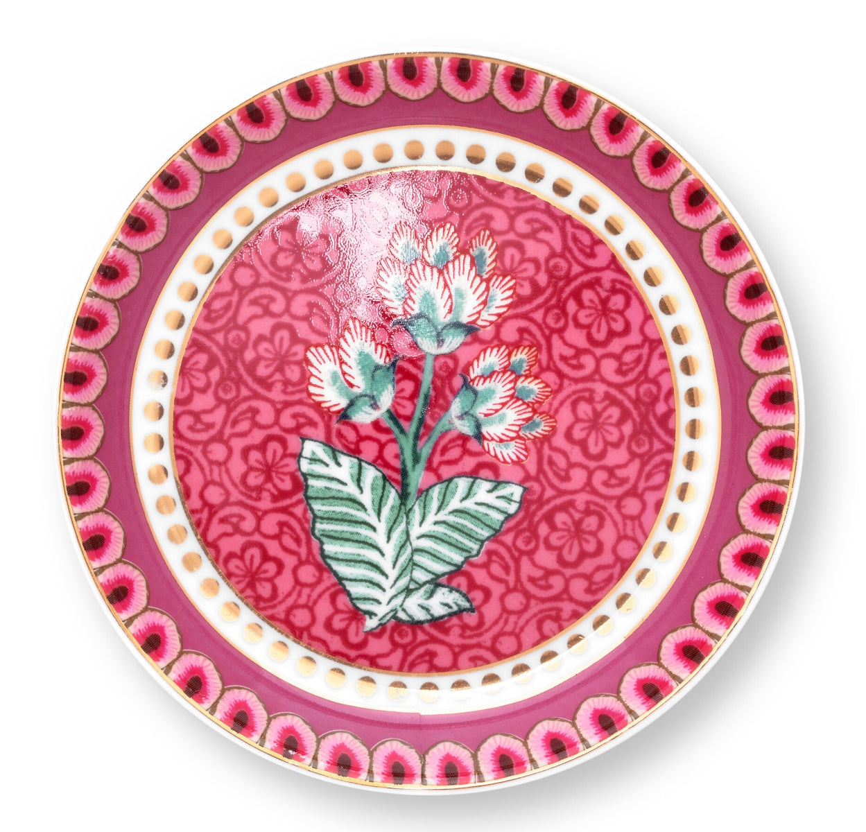 PIP STUDIO Flower Festival Teebeutelablage dark pink 9 cm