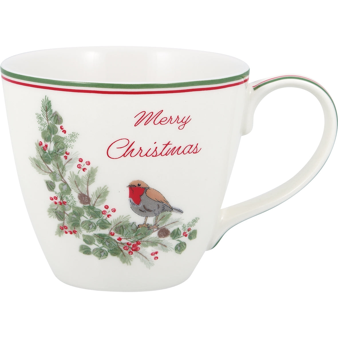 Greengate Leonora Becher mit Henkel merry christmas 0,35 l