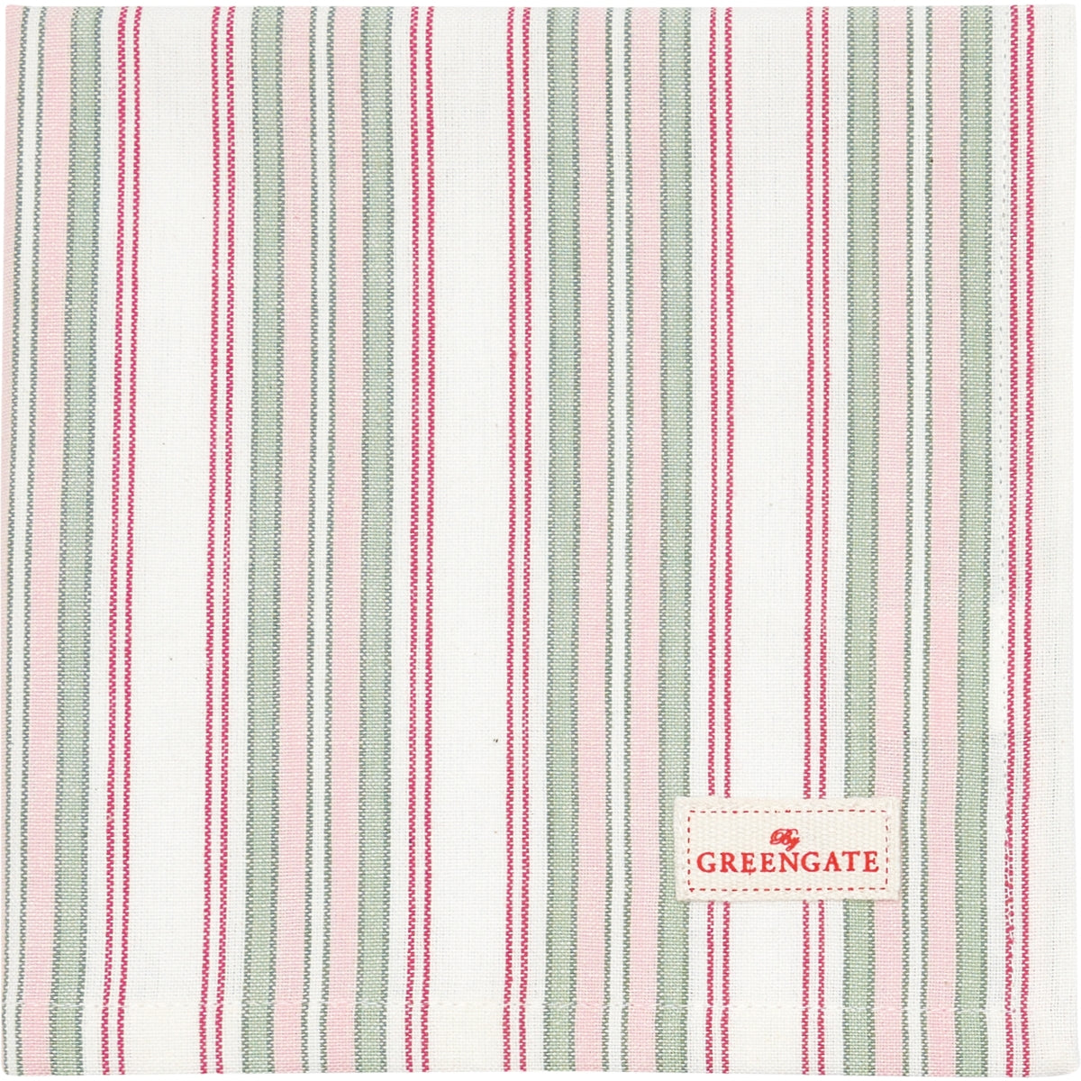 Greengate Carola Stoffserviette white 40 x 40 cm