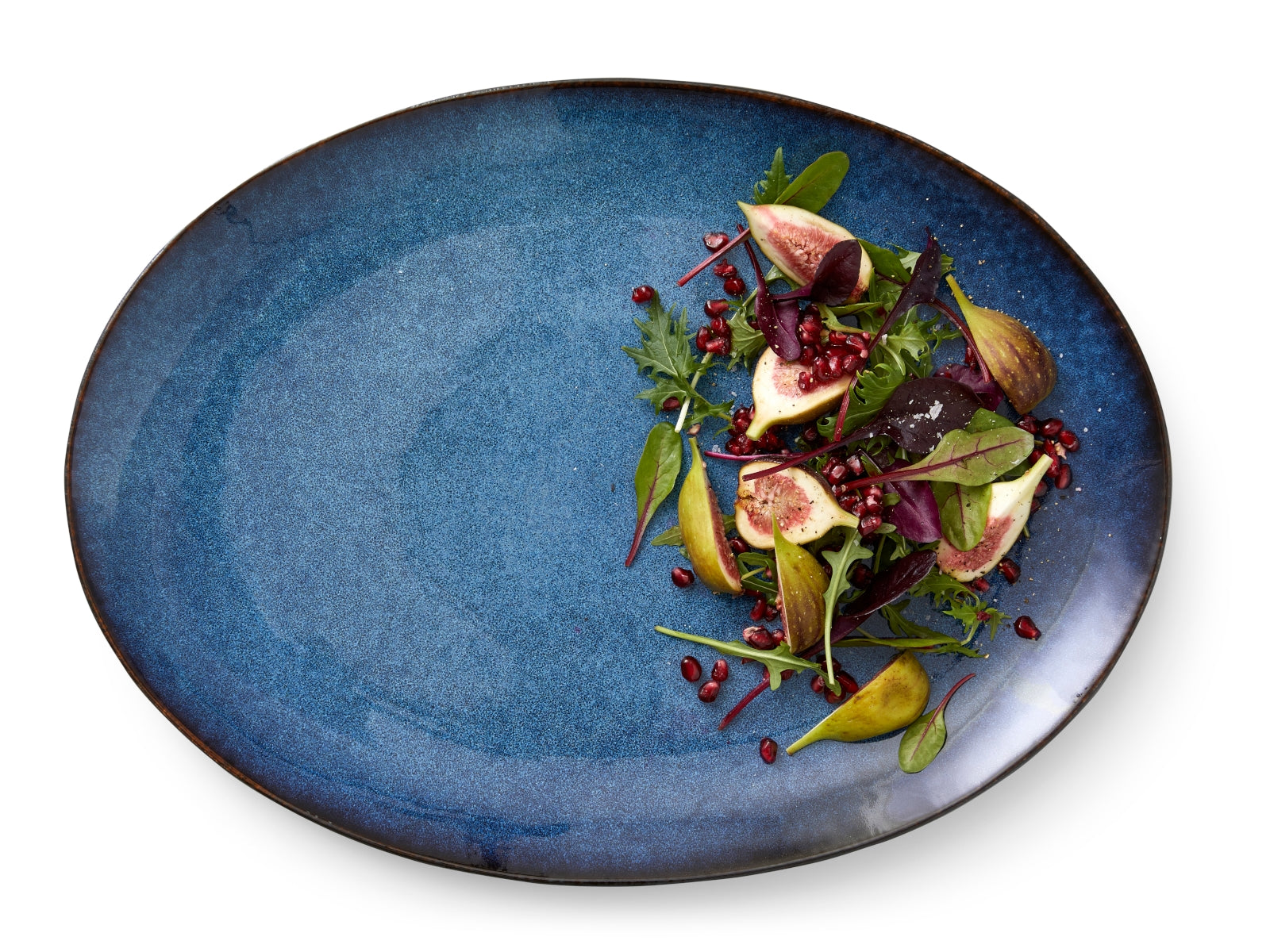 Bitz Servierplatte oval black/dark blue 45 x 34 cm Lifestyle