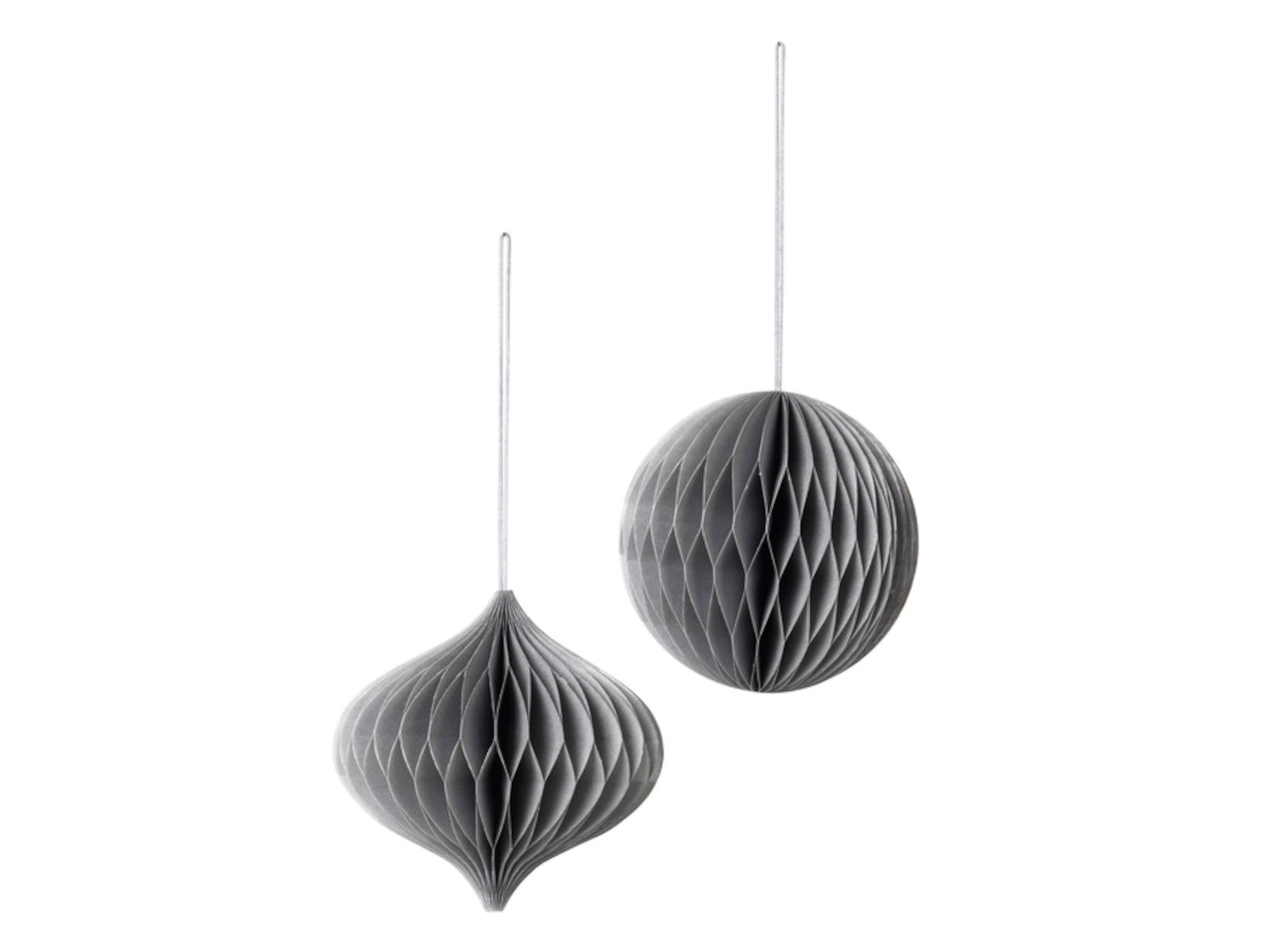 Broste Copenhagen CHRISTMAS MIX Papierhänger silver Set2 Freisteller 