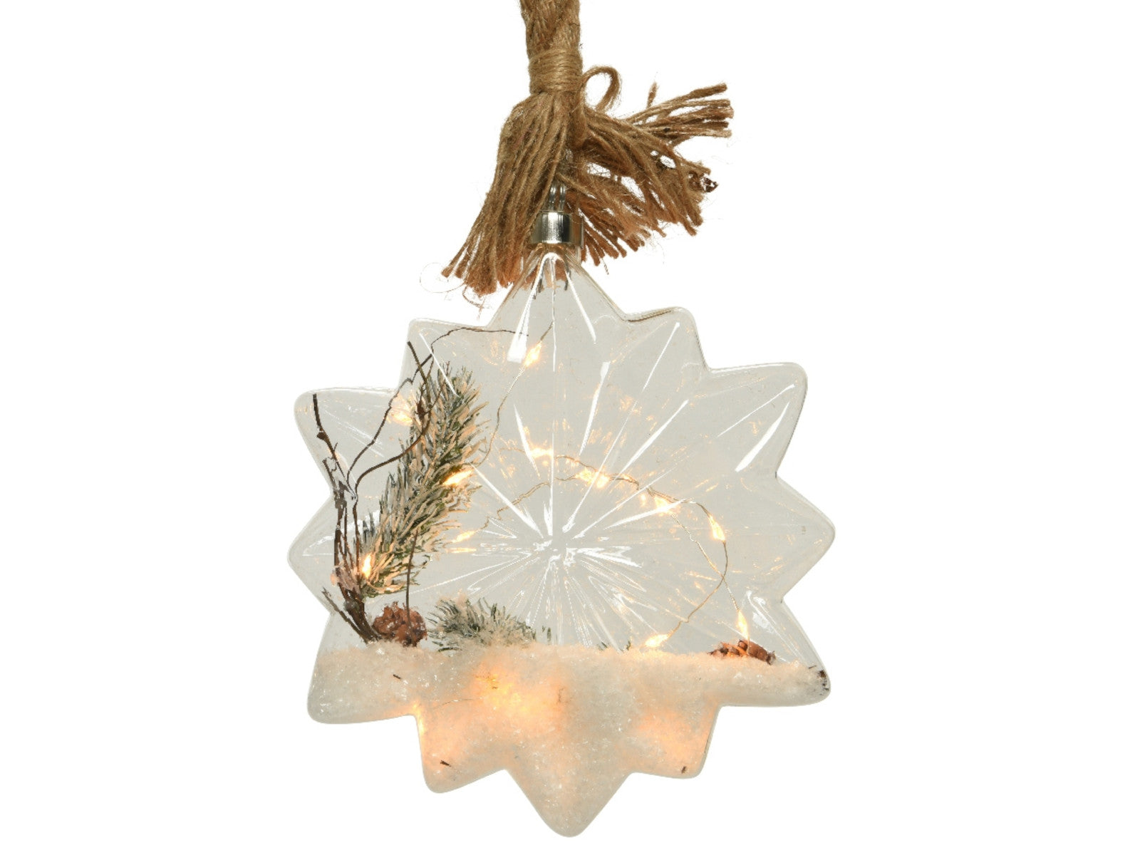 Lumineo Micro LED Stern indoor transparent 25 cm Freisteller 1