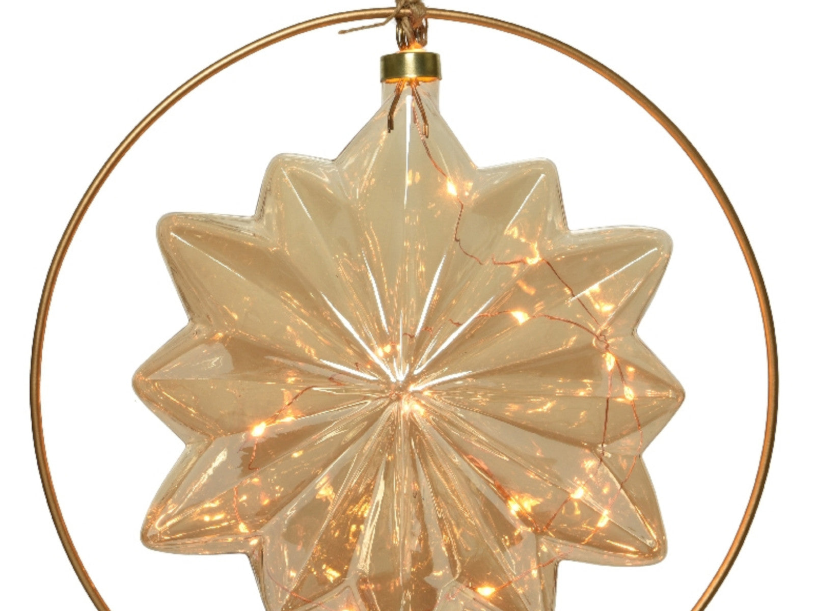 Lumineo Micro LED Stern amber 26 cm Freisteller 1