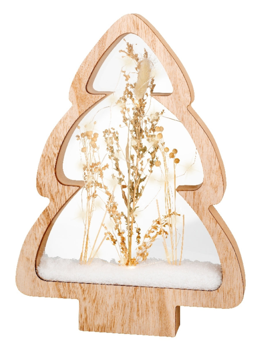 Lumineo Micro LED Rahmenbeleuchtung Baum weiss 38 cm Freisteller 1