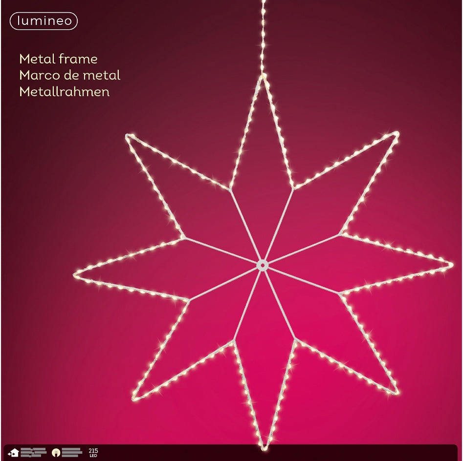 Lumineo Micro LED Stern weiss 58 cm