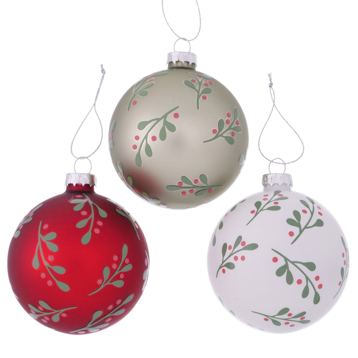 Boltze Ingrid Weihnachtskugel sortiert 8 cm (1 Stück) – Tischideen & Ambiente