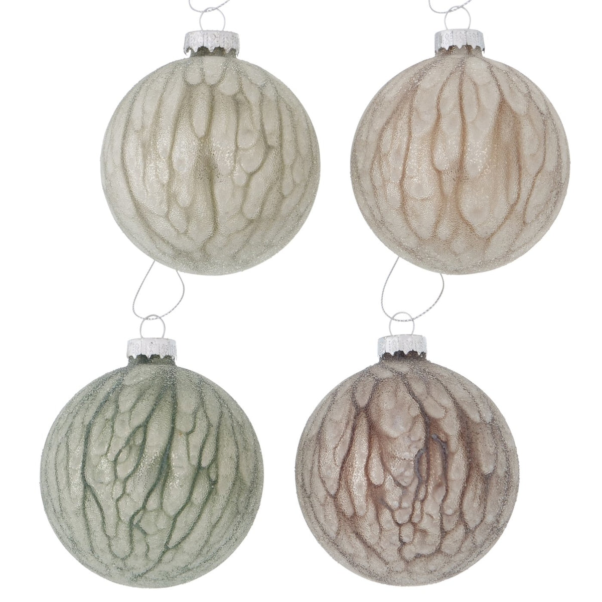 Boltze Batic Weihnachtskugel sortiert 8 cm (1 Stück) – Tischideen & Ambiente