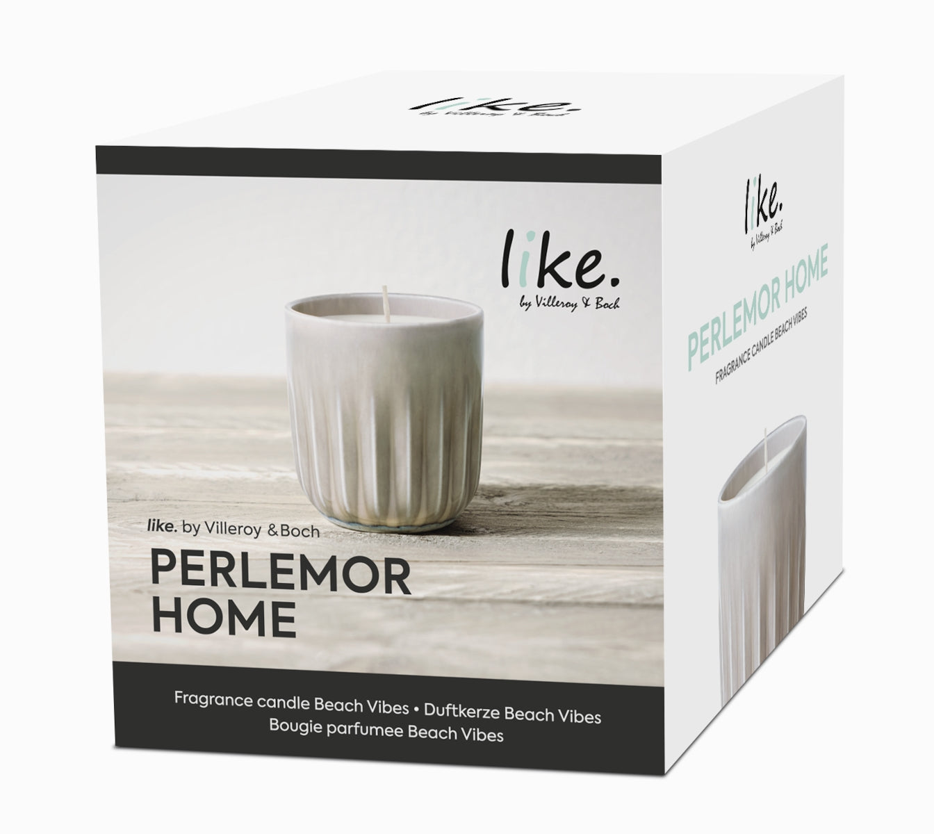 like. by Villeroy & Boch Perlemor Home Duftkerze Beach Vibes 9 cm
