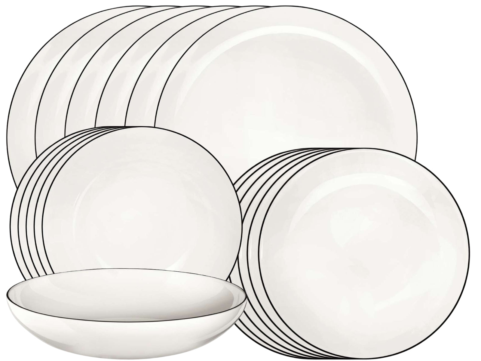 ASA à table ligne noire Starterset 18tlg