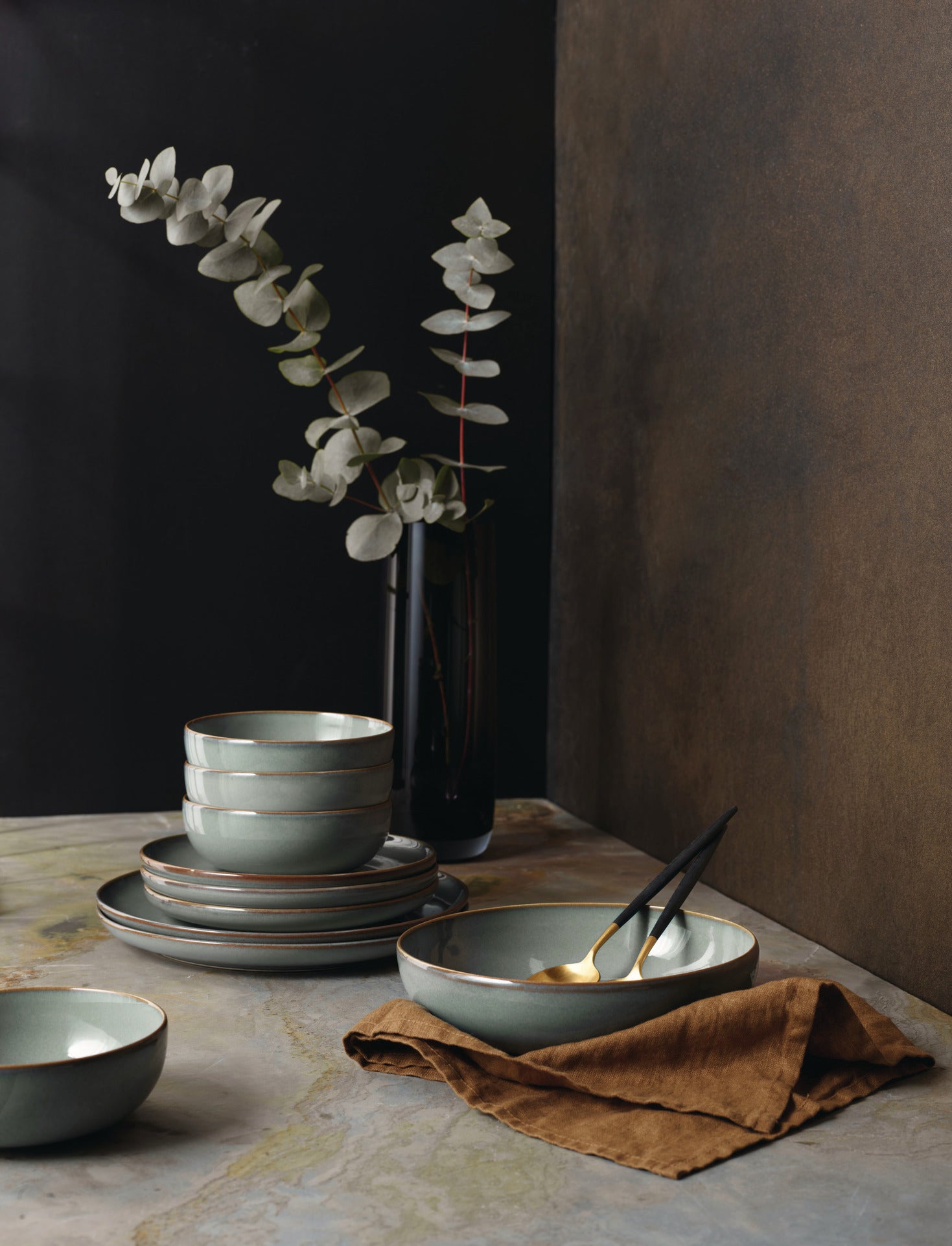 ASA Selection SAISONS Tafelset eucalyptus 4tlg