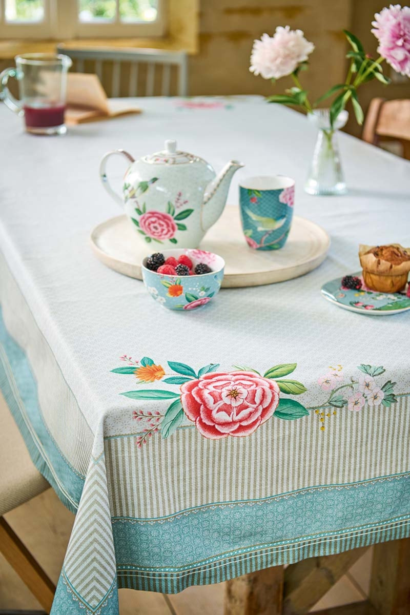 PIP STUDIO Blushing Birds Henkelbecher XL blau 0,45 l