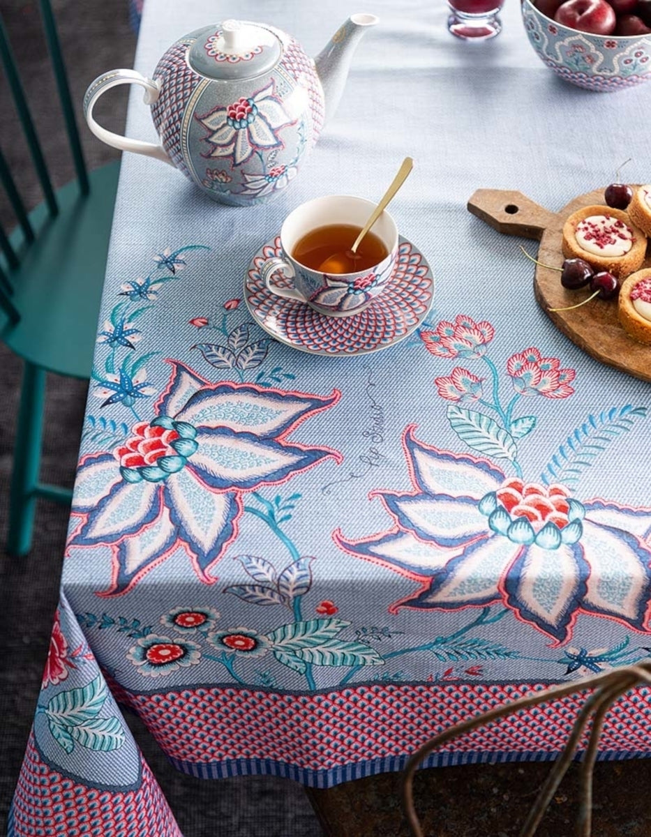 PIP STUDIO Flower Fest. Scall.red-light blue Zuckertablett - Produktbild 3