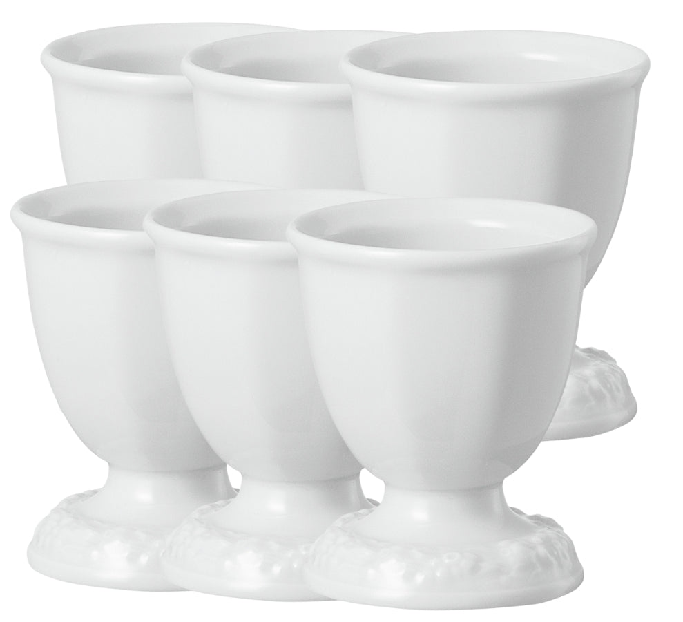 Rosenthal Maria Weiss Eierbecher Set6 Freisteller