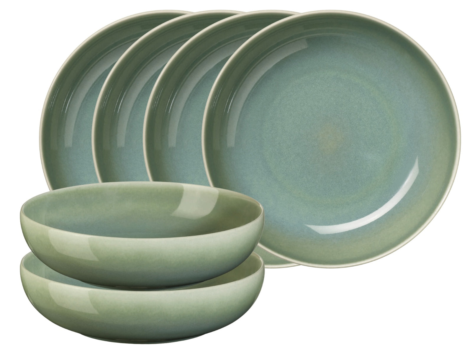 ASA SAISONS Pastateller agave 21 cm Set6