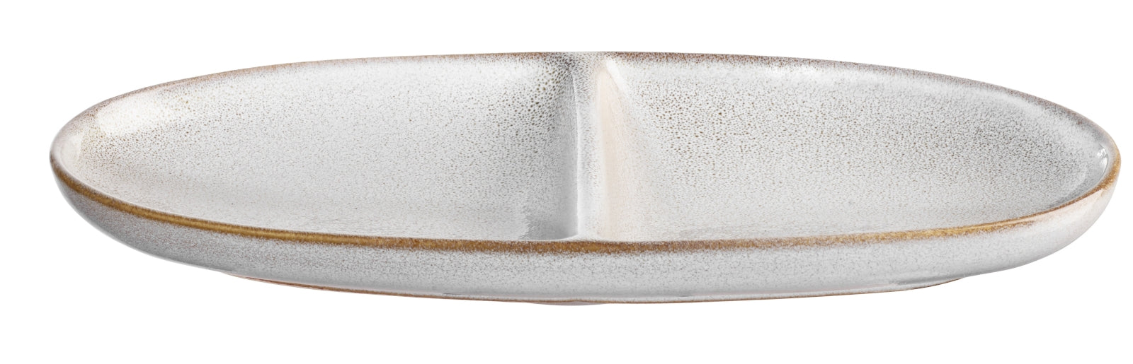 ASA SAISONS Aperitifteller 2-geteilt oval sand