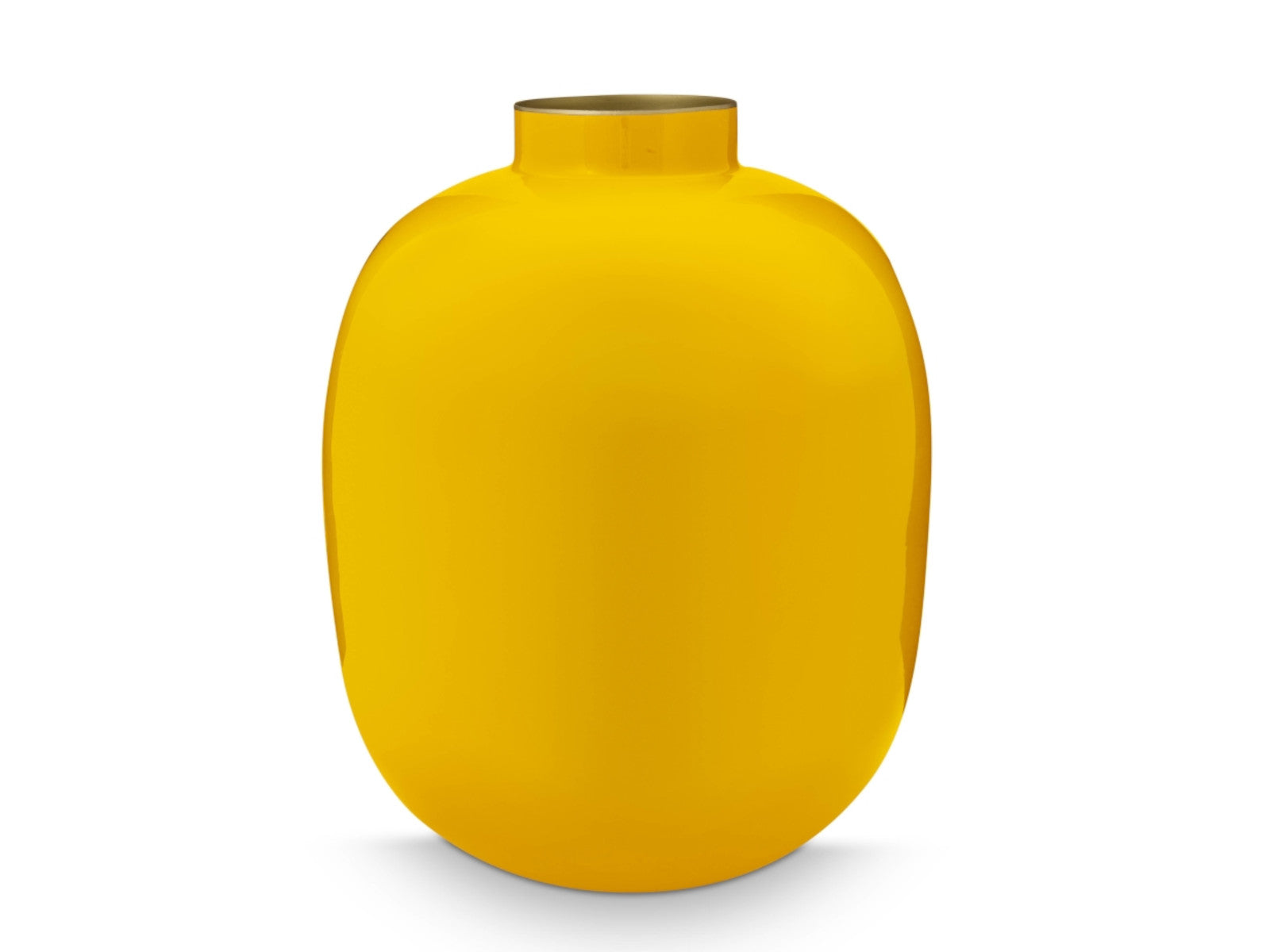 PIP STUDIO Vase Metal ockergelb 32 cm Freisteller 1